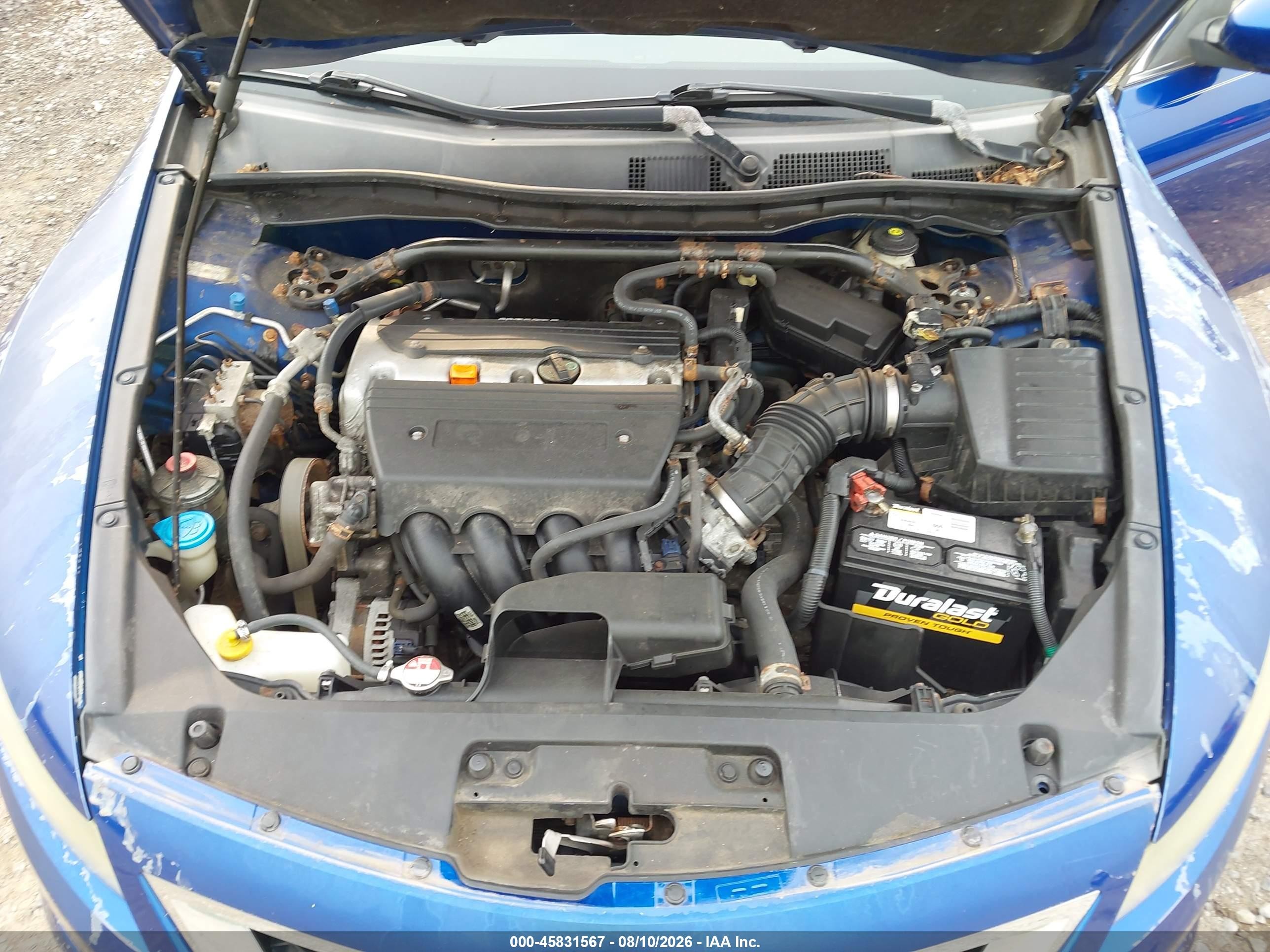 2009 Honda Accord 2.4 Ex-l Blue vin: 1HGCS12889A006749
