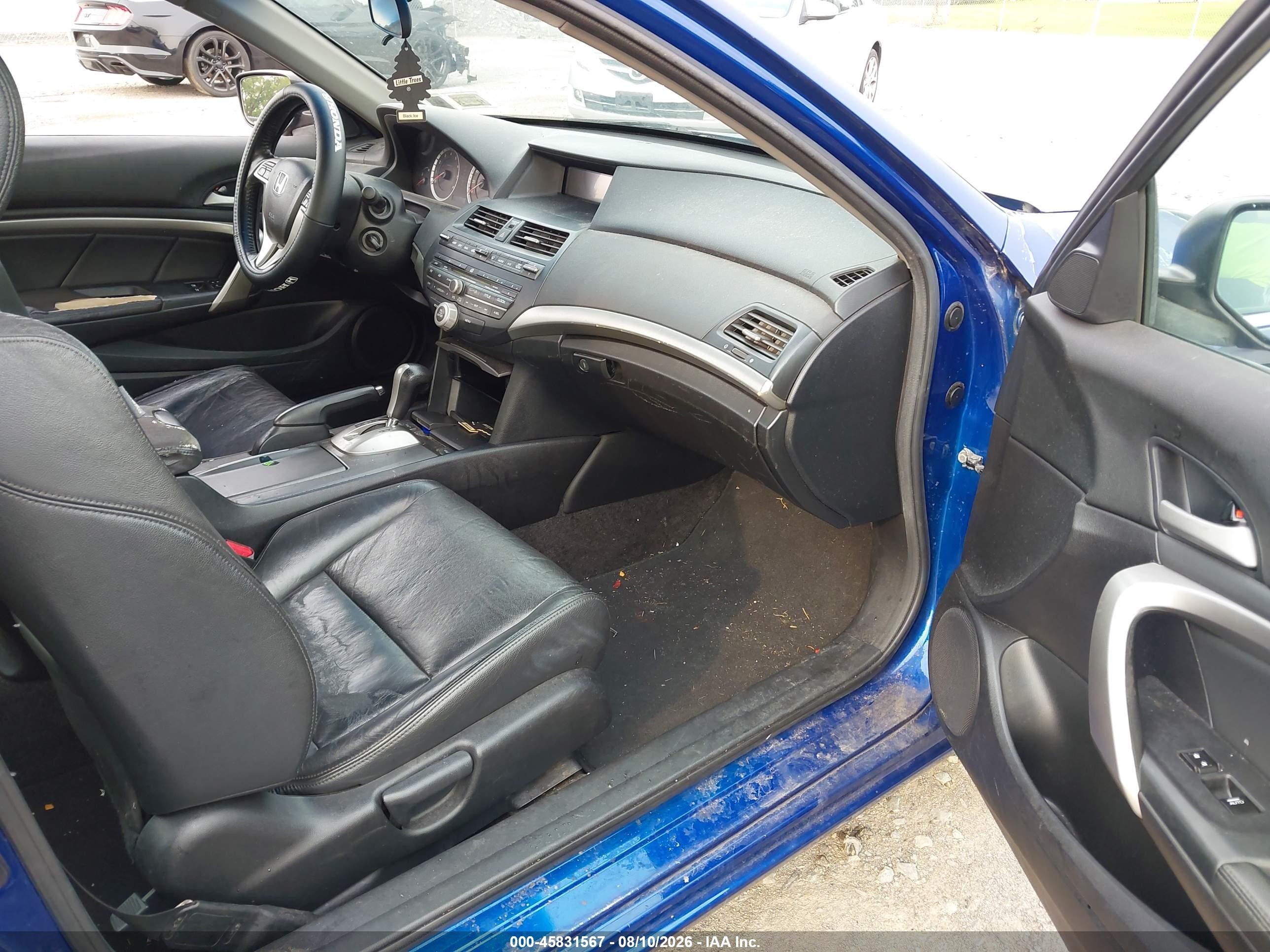 2009 Honda Accord 2.4 Ex-l Blue vin: 1HGCS12889A006749
