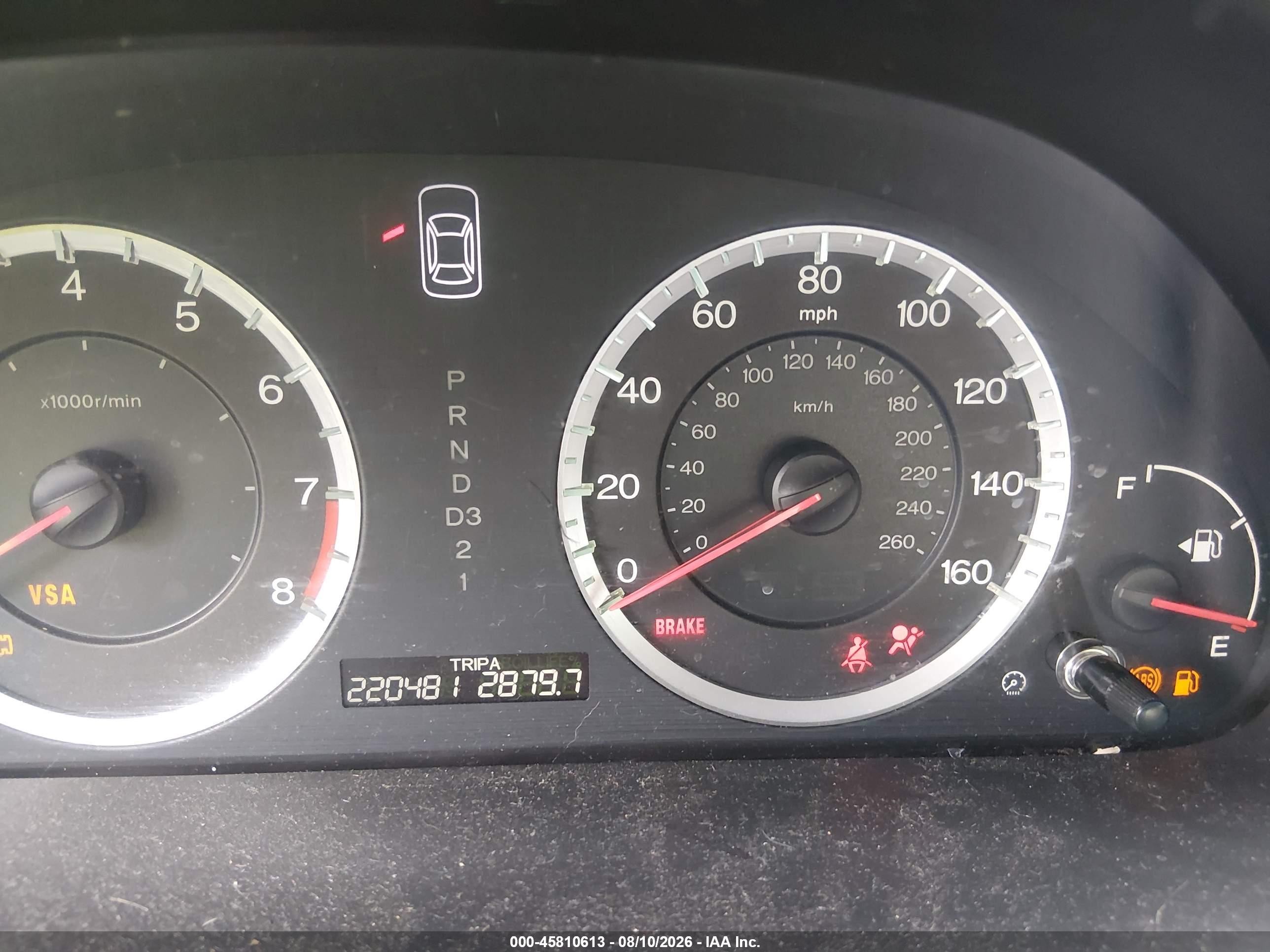 2009 Honda Accord 2.4 Ex-l White vin: 1HGCS12889A009649