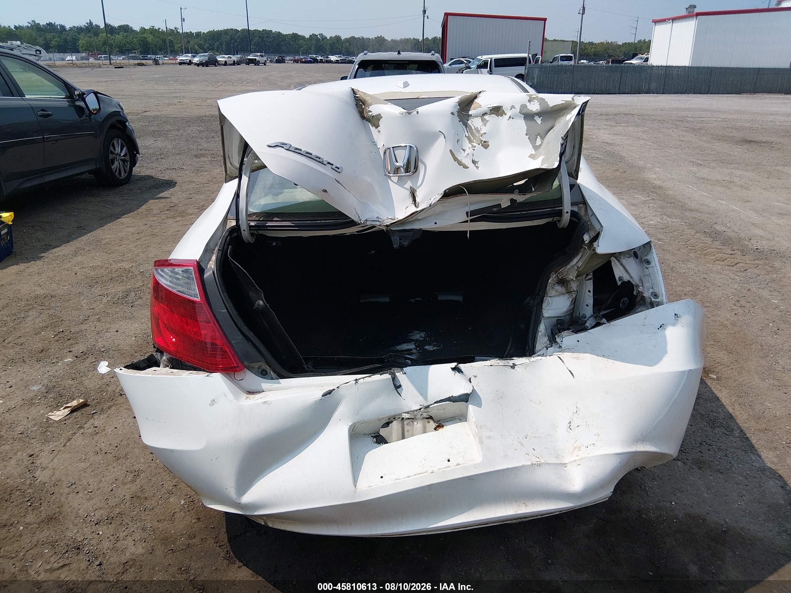 2009 Honda Accord 2.4 Ex-l White vin: 1HGCS12889A009649