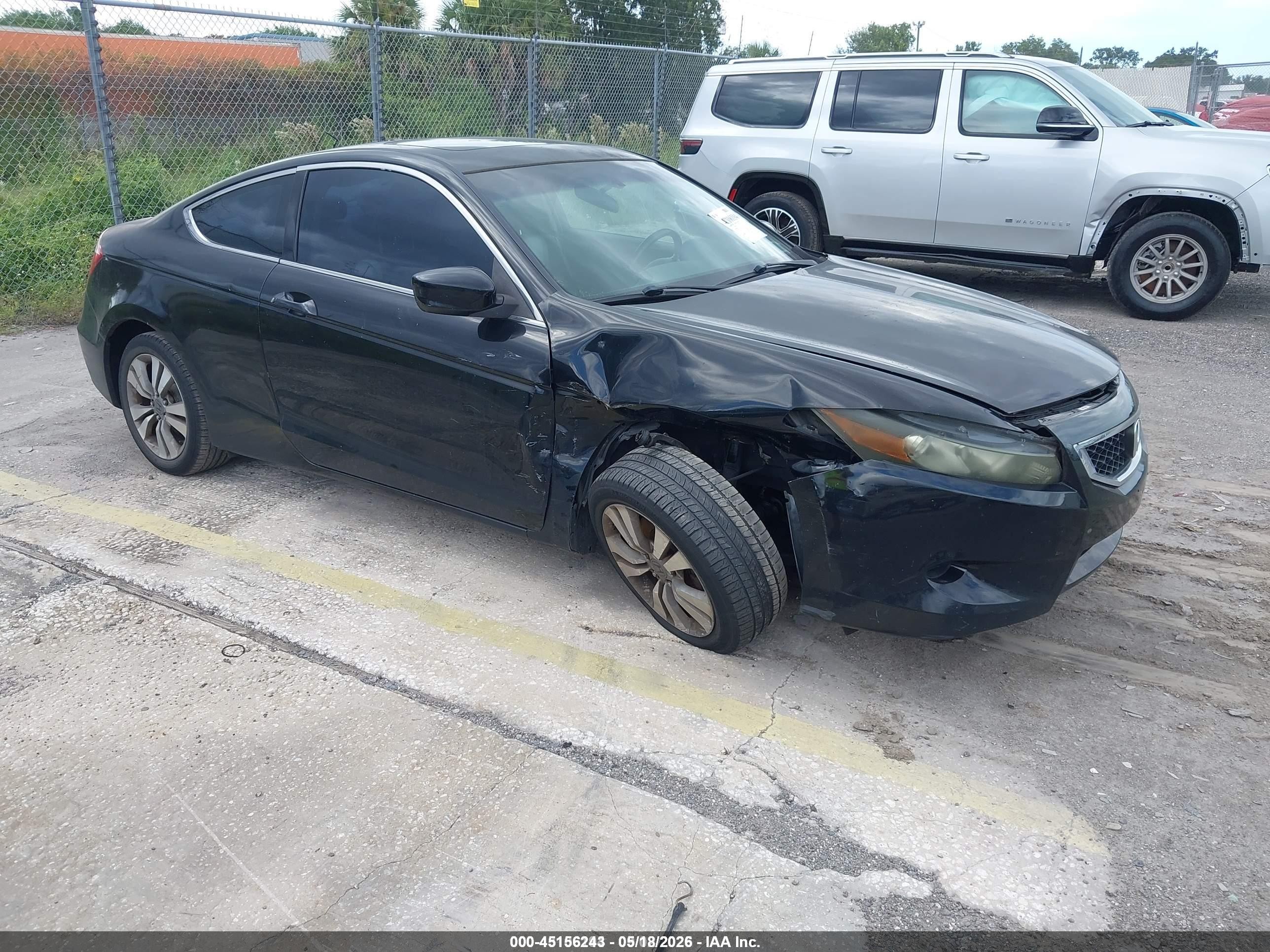 2009 Honda Accord 2.4 Ex-l Black vin: 1HGCS12889A010753