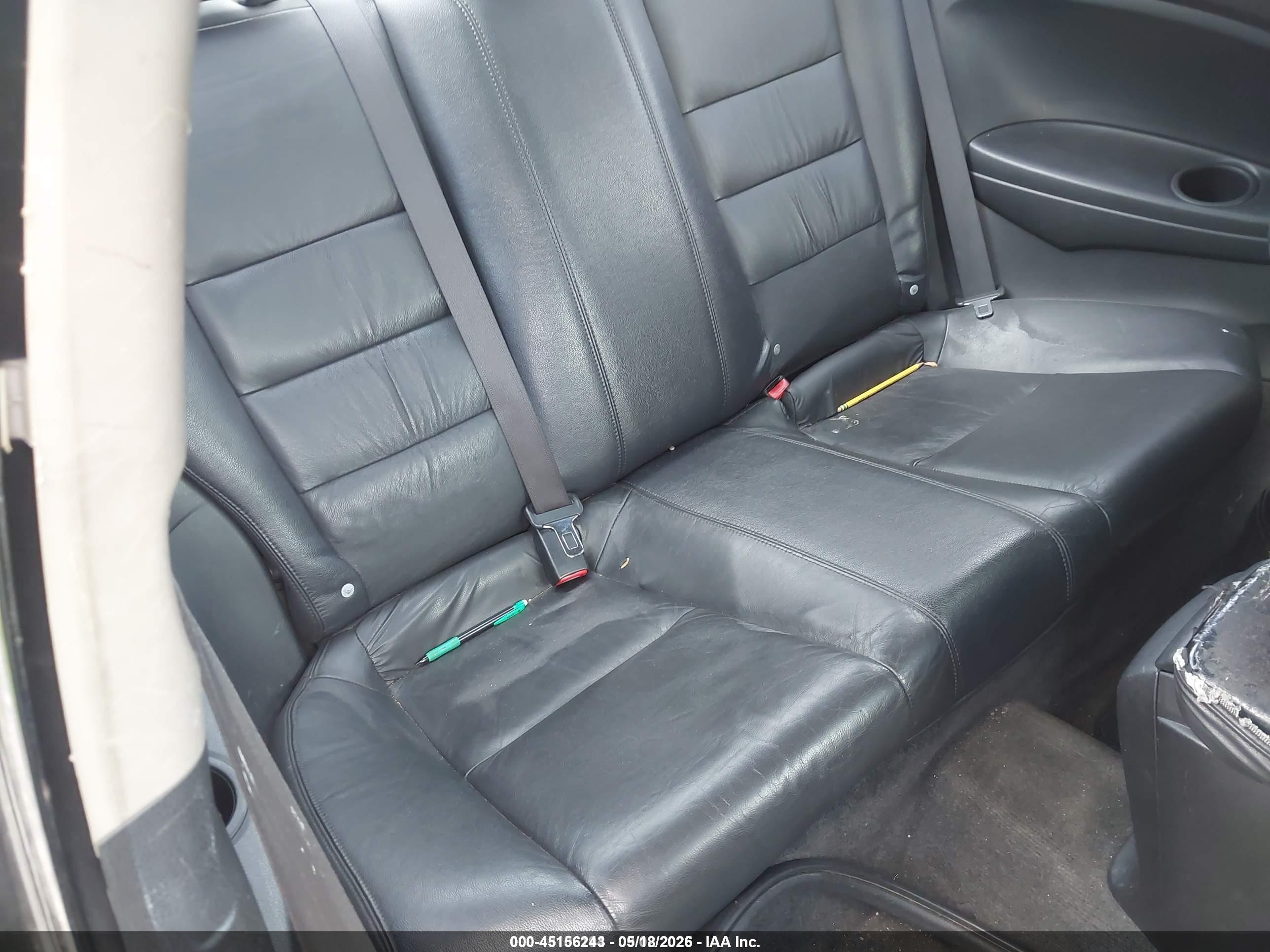 2009 Honda Accord 2.4 Ex-l Black vin: 1HGCS12889A010753