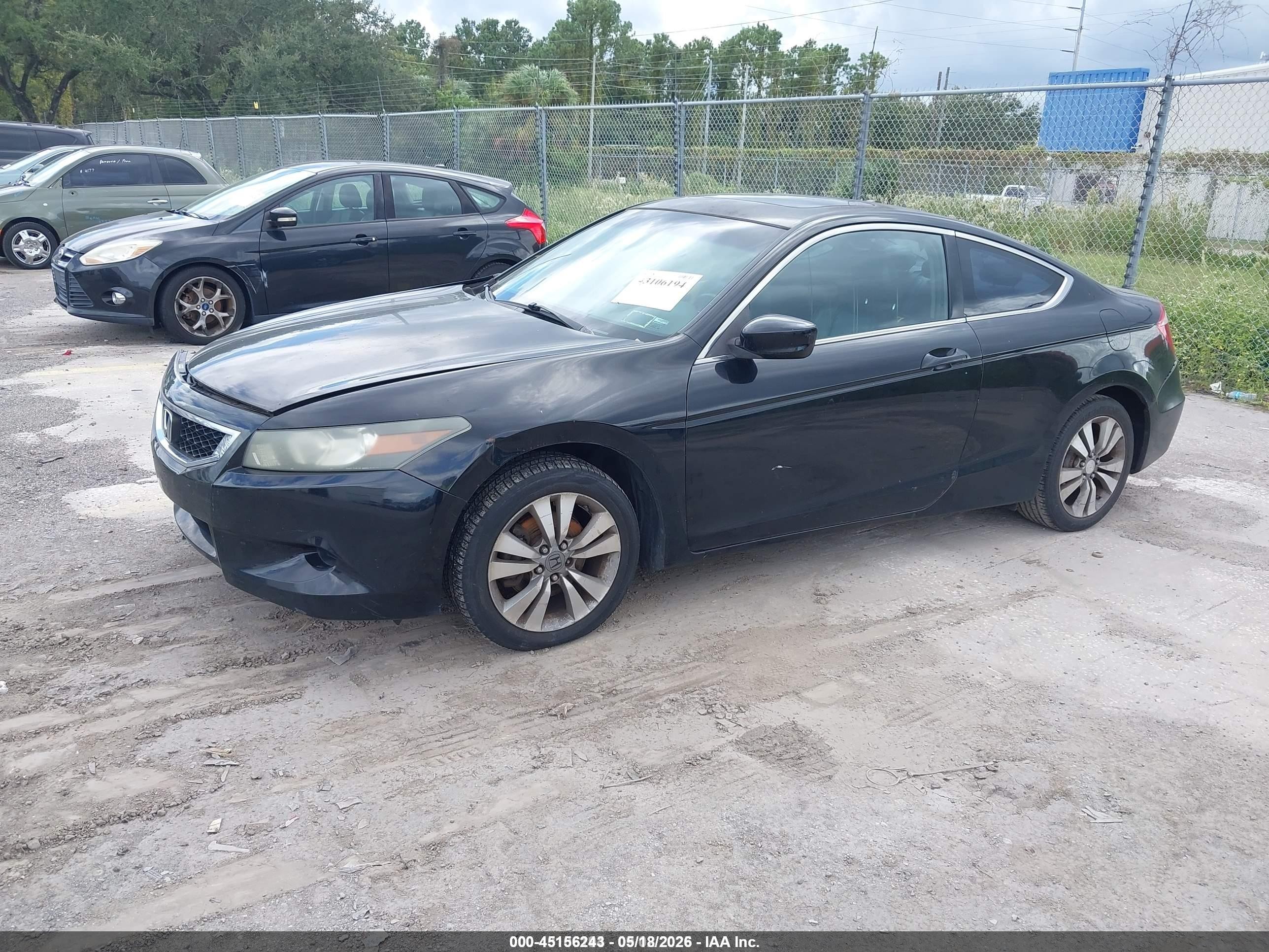 2009 Honda Accord 2.4 Ex-l Black vin: 1HGCS12889A010753