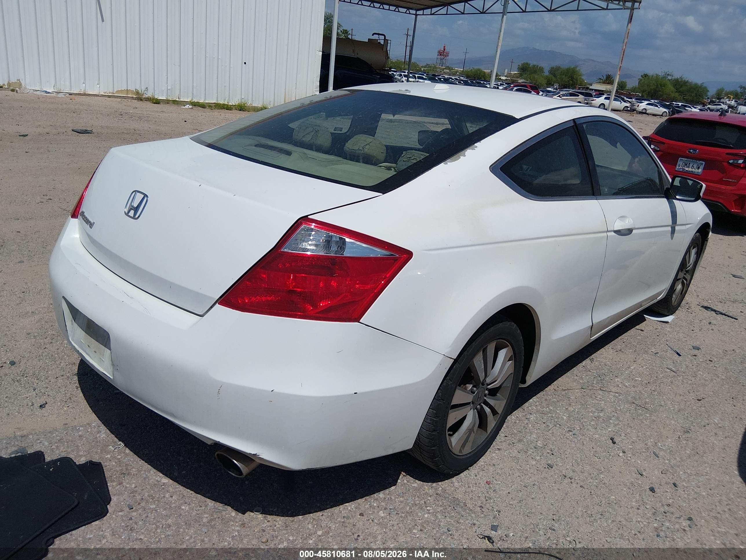2008 Honda Accord 2.4 Ex-l White vin: 1HGCS12898A008637