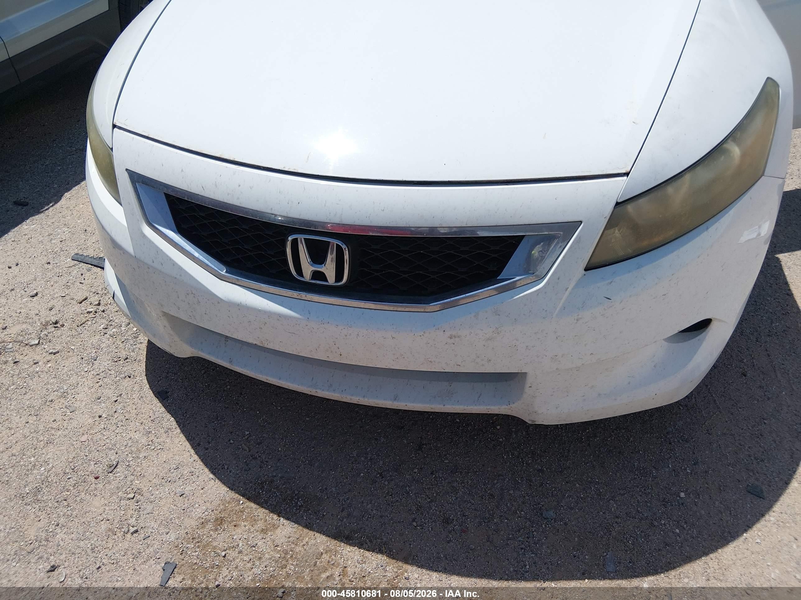 2008 Honda Accord 2.4 Ex-l White vin: 1HGCS12898A008637