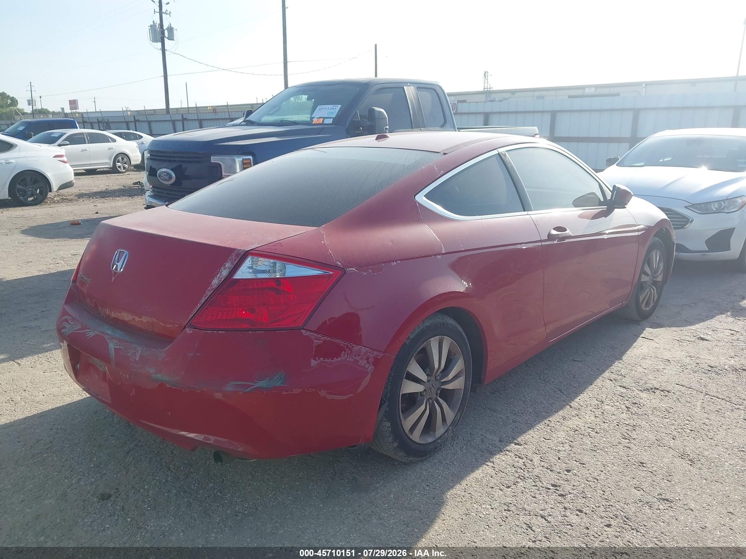 2008 Honda Accord 2.4 Ex-l Red vin: 1HGCS12898A012073