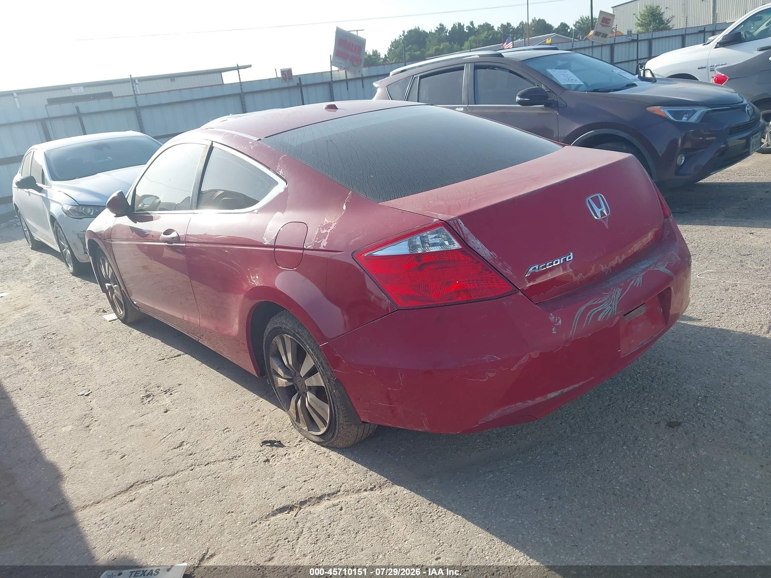 2008 Honda Accord 2.4 Ex-l Red vin: 1HGCS12898A012073