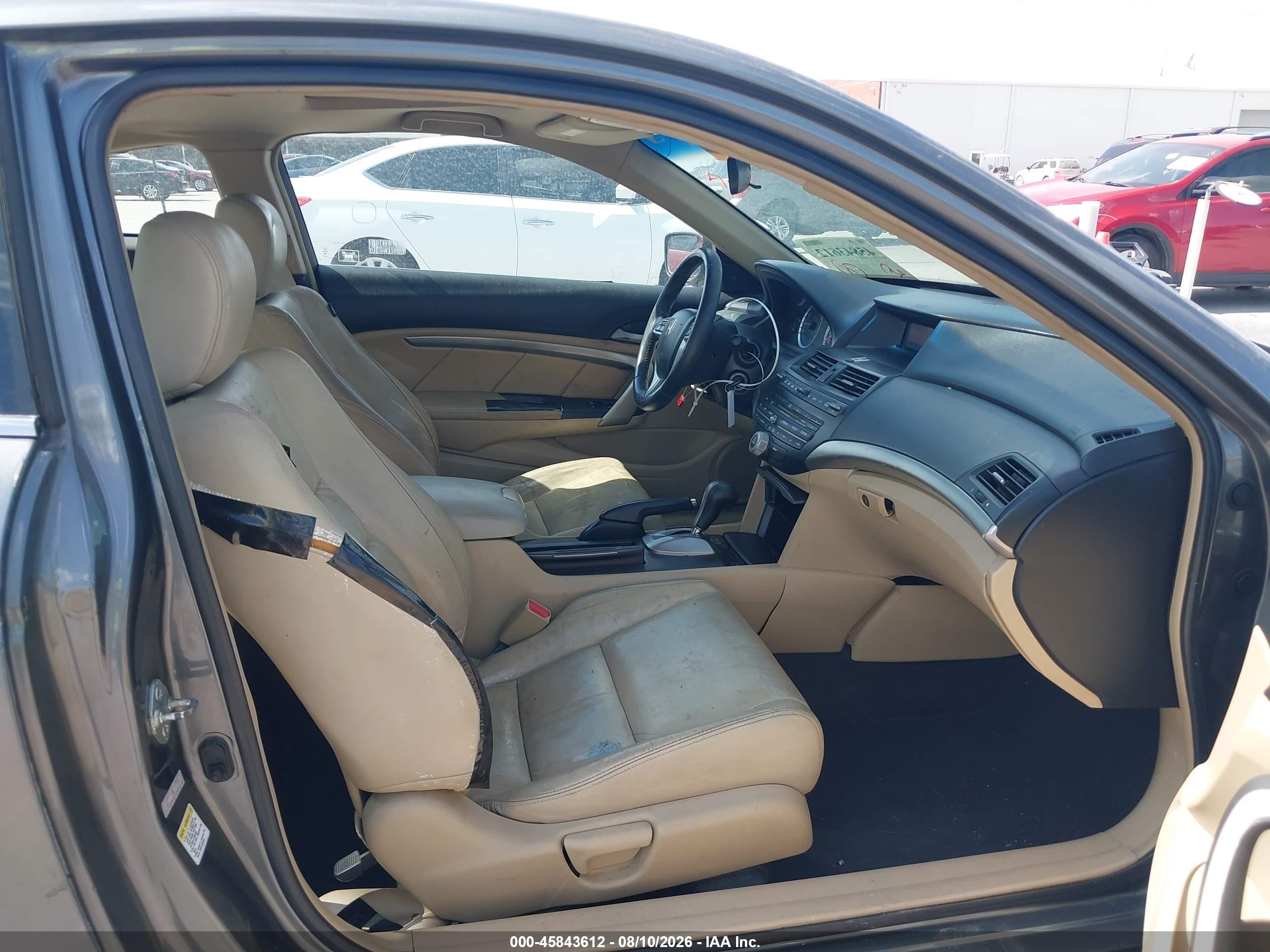 2008 Honda Accord 2.4 Ex-l Gray vin: 1HGCS12898A012879