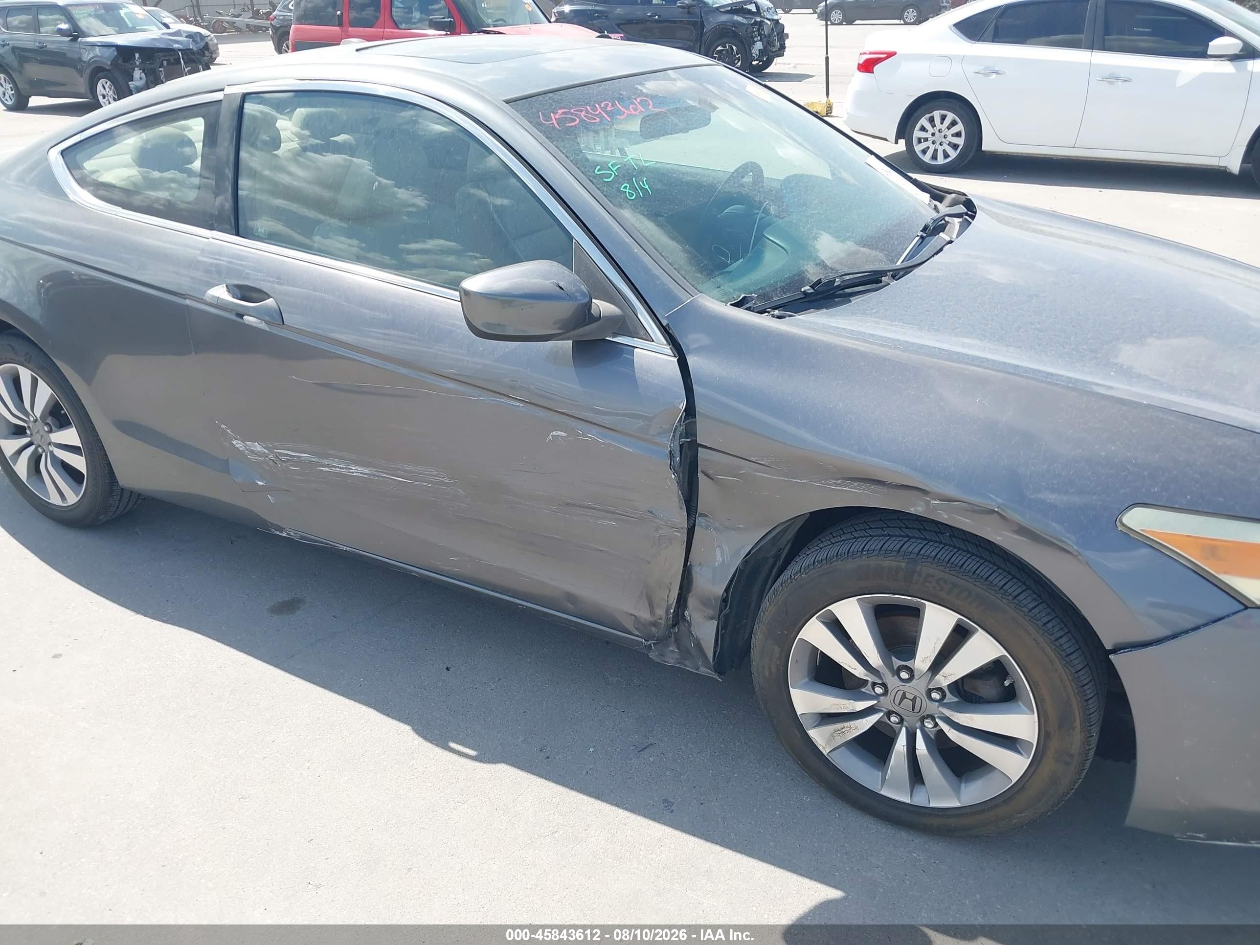 2008 Honda Accord 2.4 Ex-l Gray vin: 1HGCS12898A012879