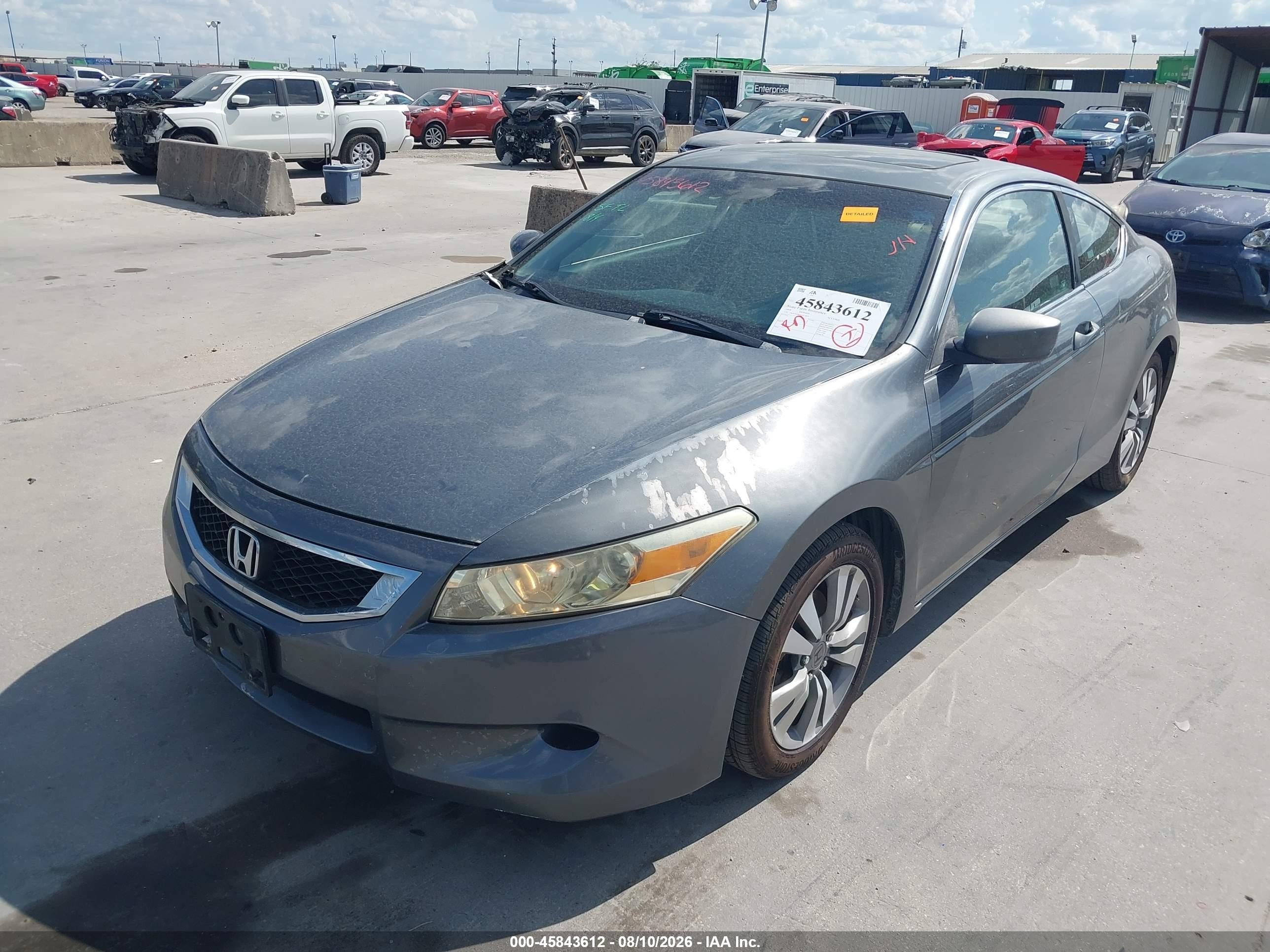 2008 Honda Accord 2.4 Ex-l Gray vin: 1HGCS12898A012879