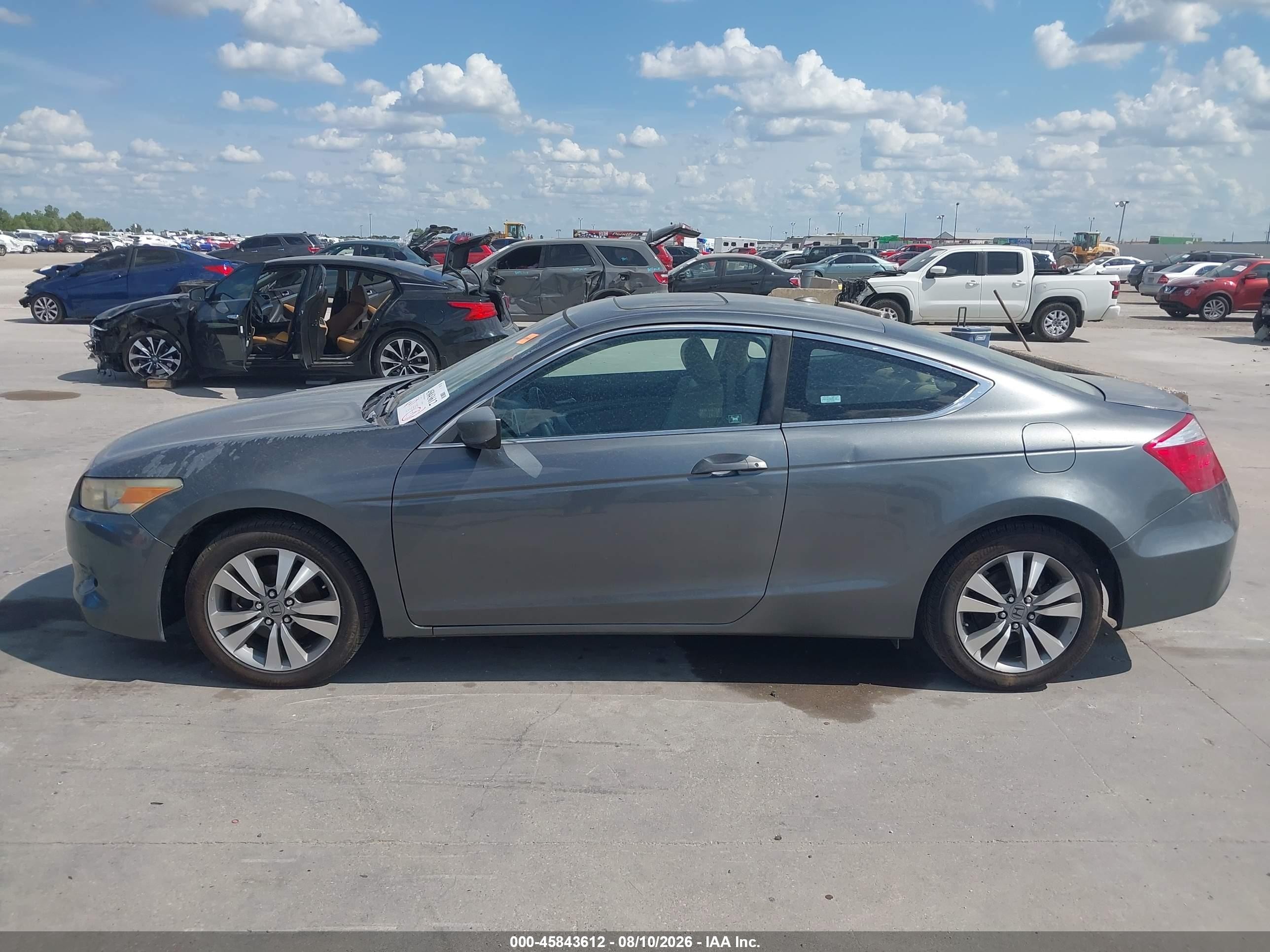 2008 Honda Accord 2.4 Ex-l Gray vin: 1HGCS12898A012879