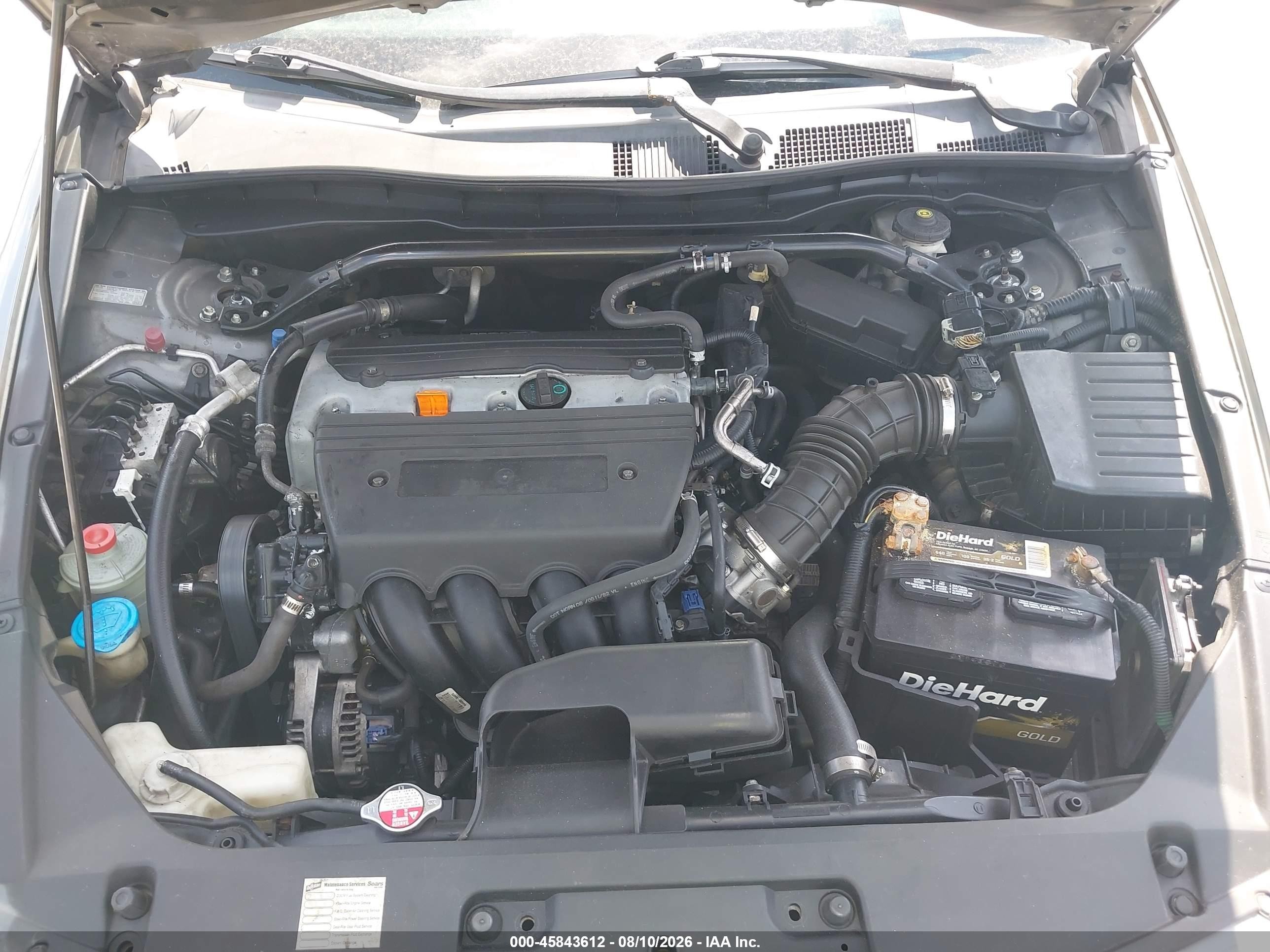 2008 Honda Accord 2.4 Ex-l Gray vin: 1HGCS12898A012879