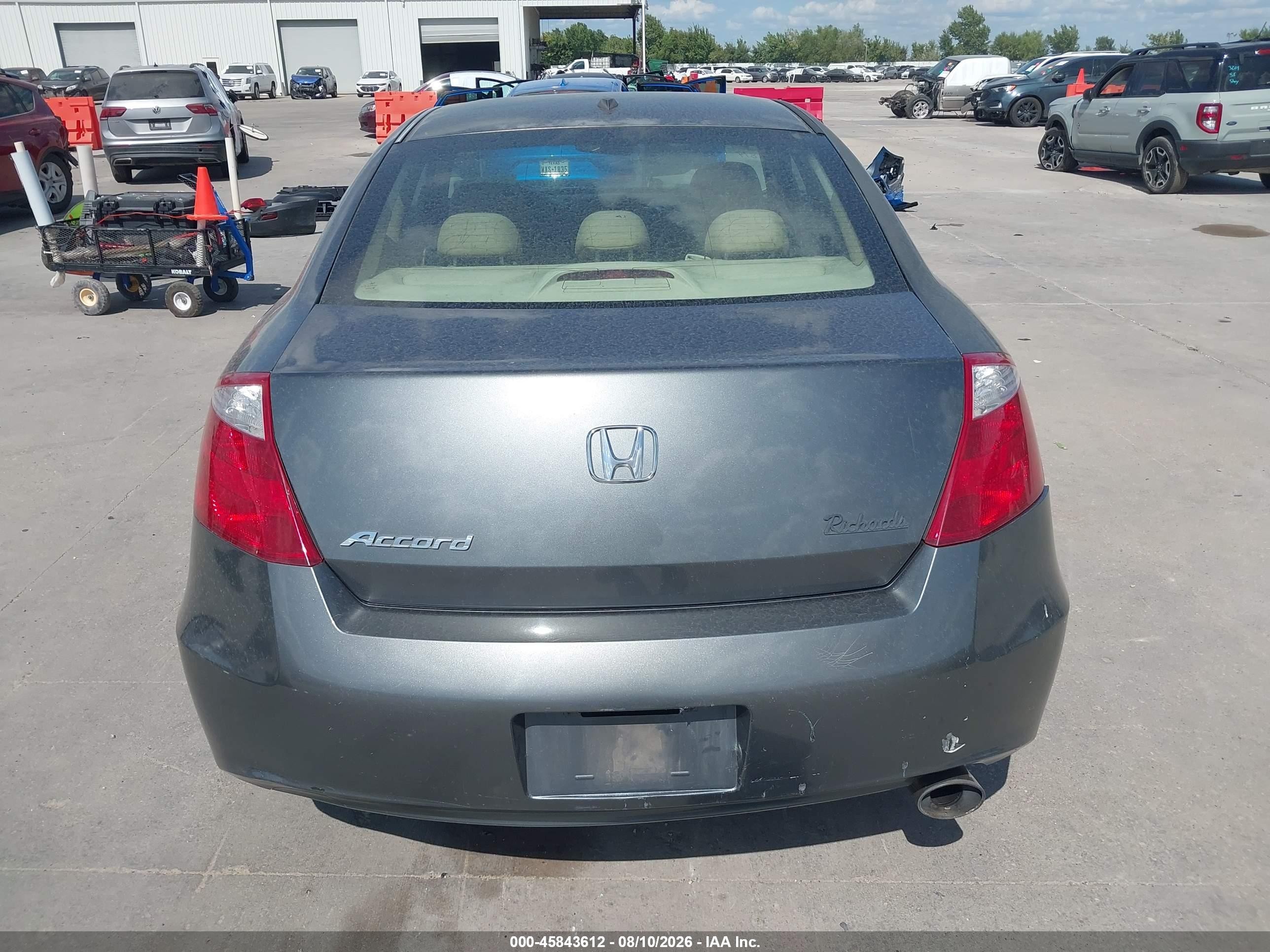 2008 Honda Accord 2.4 Ex-l Gray vin: 1HGCS12898A012879