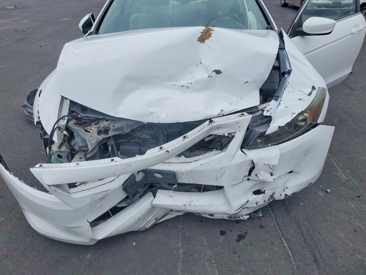 2009 Honda Accord Exl White vin: 1HGCS12899A007277
