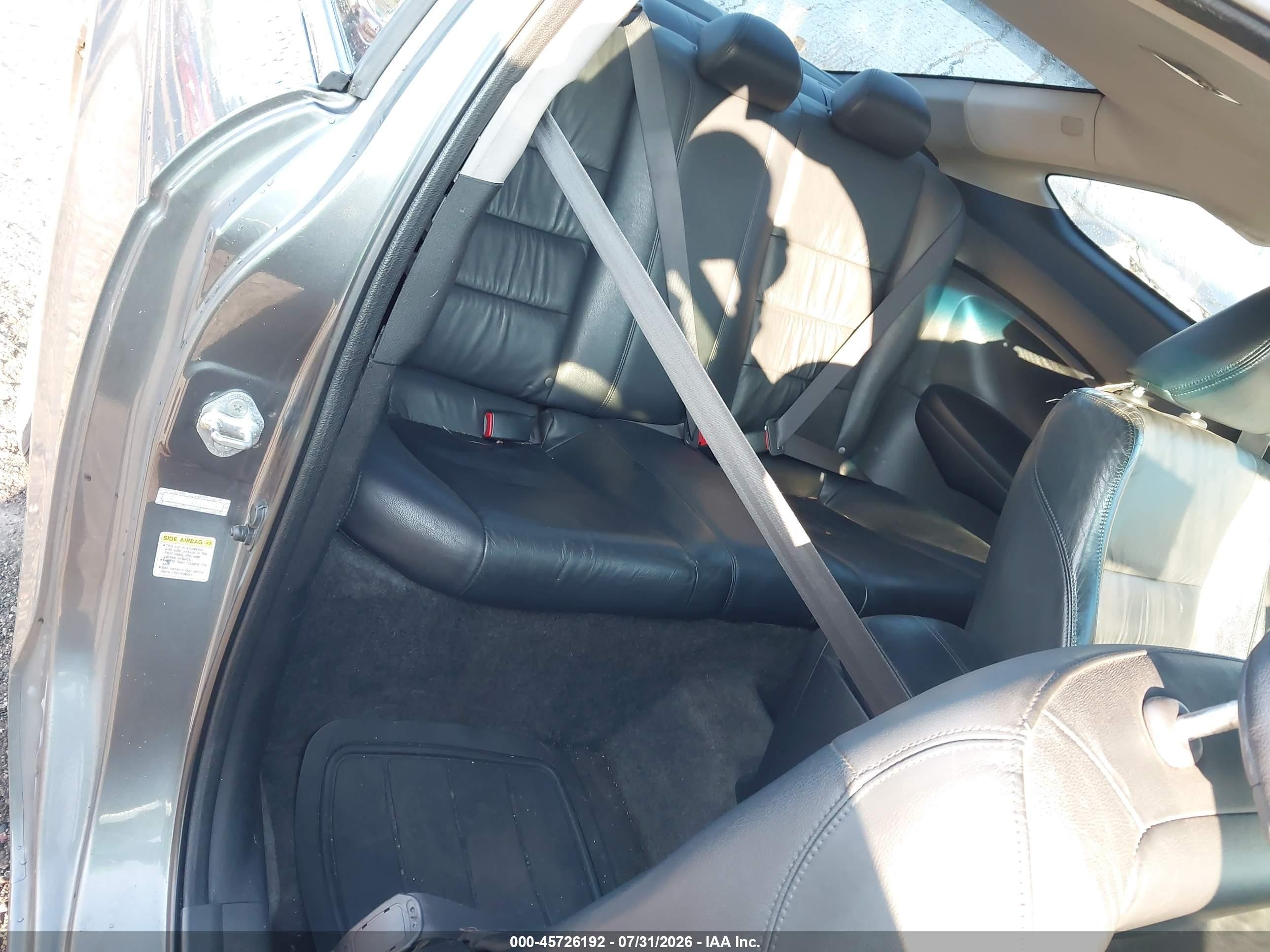2008 Honda Accord 2.4 Ex-l Gray vin: 1HGCS128X8A020618