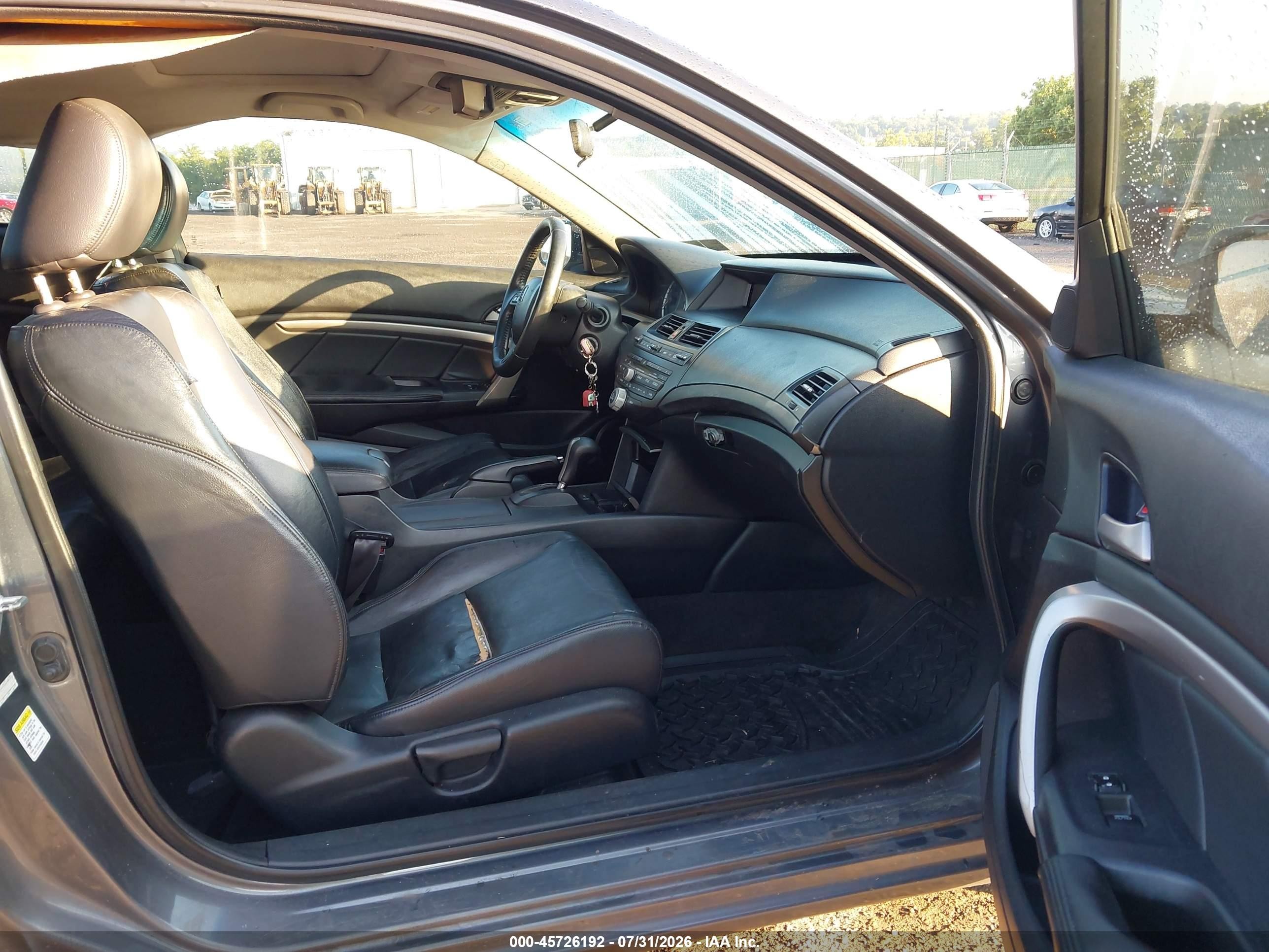 2008 Honda Accord 2.4 Ex-l Gray vin: 1HGCS128X8A020618