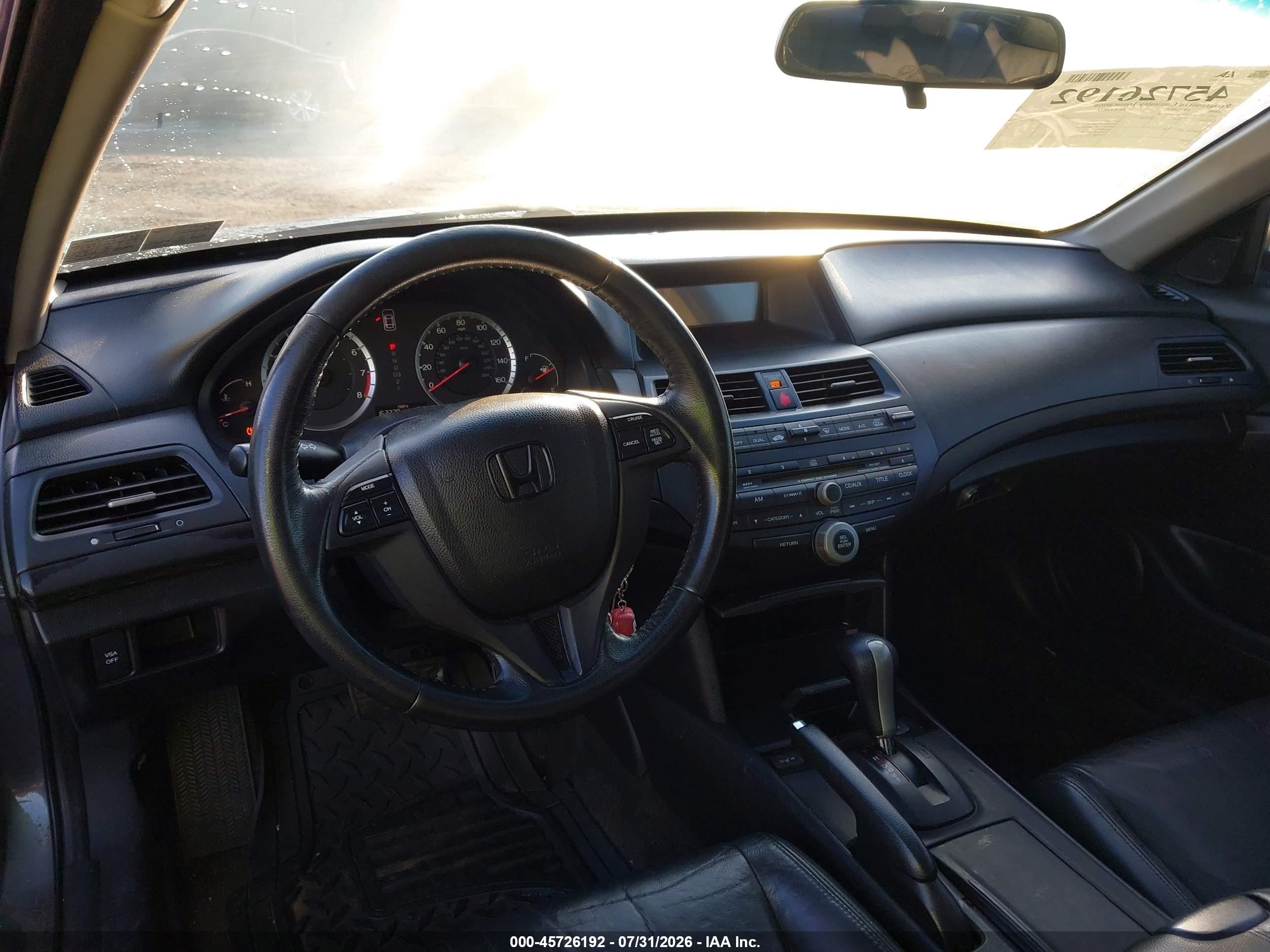 2008 Honda Accord 2.4 Ex-l Gray vin: 1HGCS128X8A020618