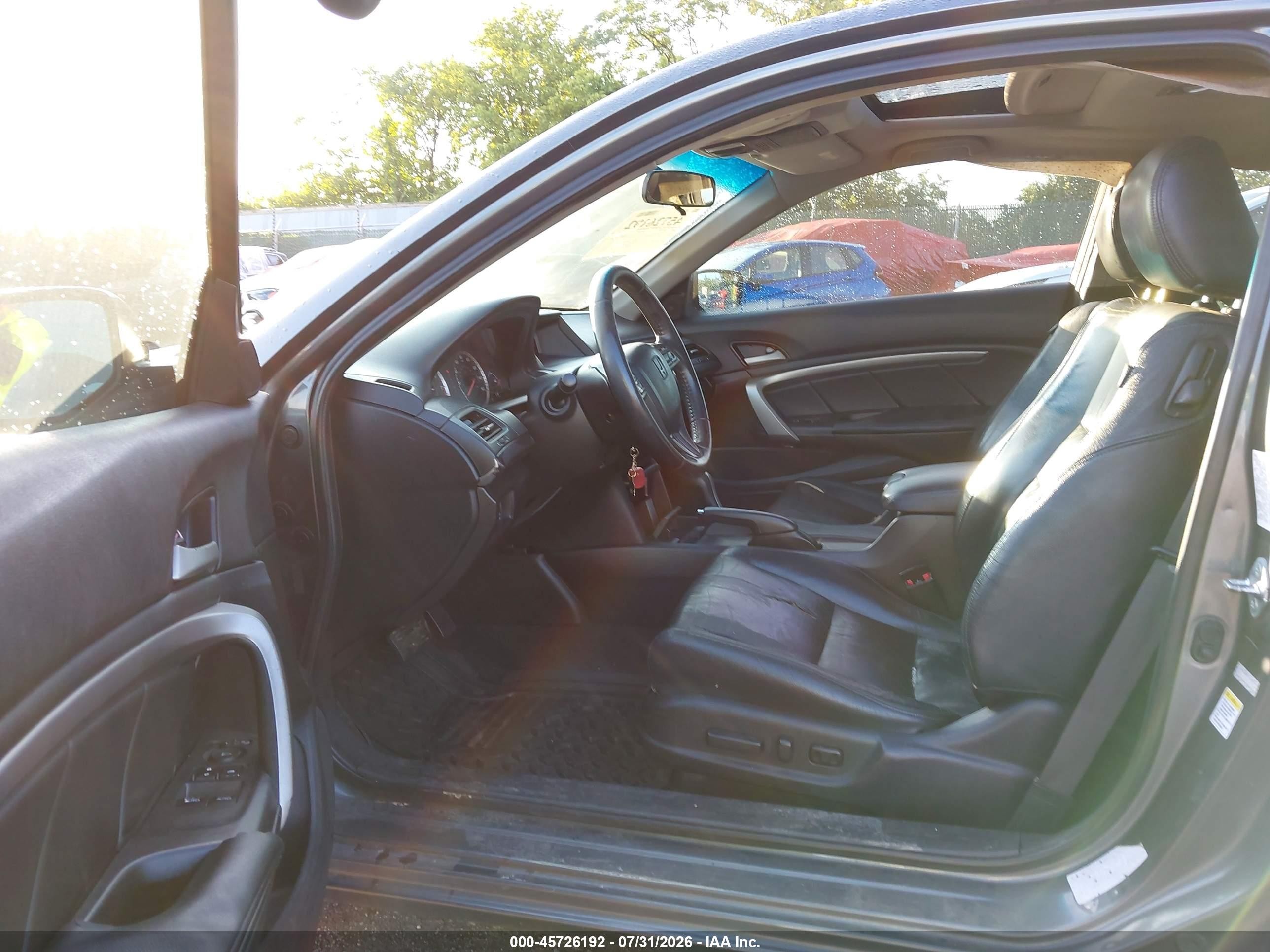 2008 Honda Accord 2.4 Ex-l Gray vin: 1HGCS128X8A020618