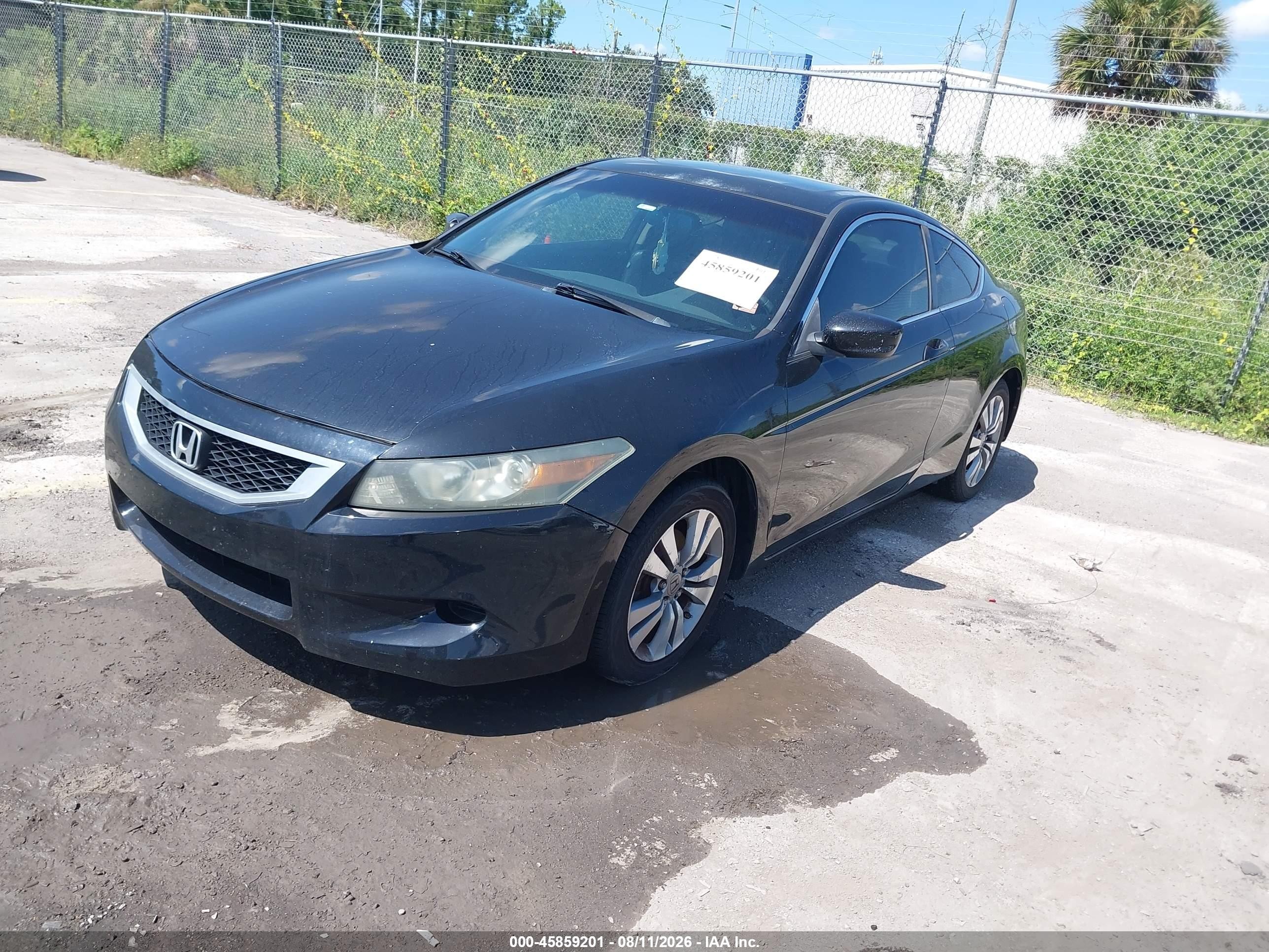 2009 Honda Accord 2.4 Ex-l Black vin: 1HGCS128X9A001343