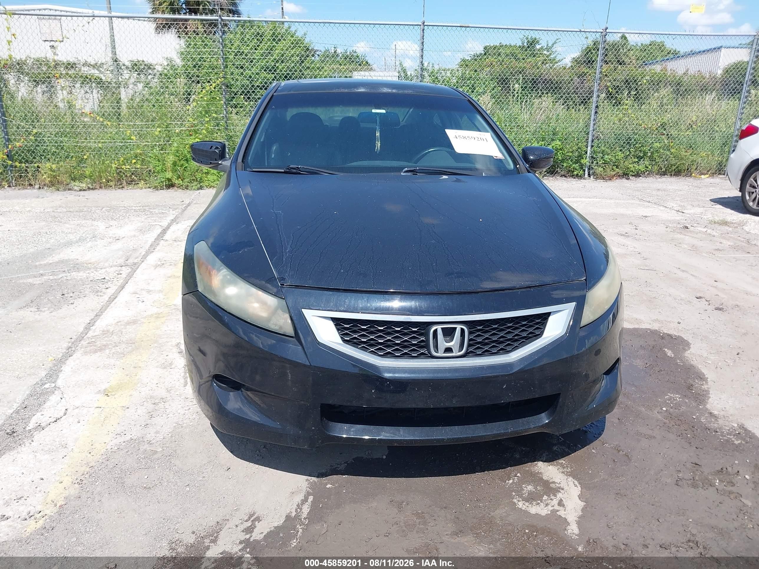 2009 Honda Accord 2.4 Ex-l Black vin: 1HGCS128X9A001343