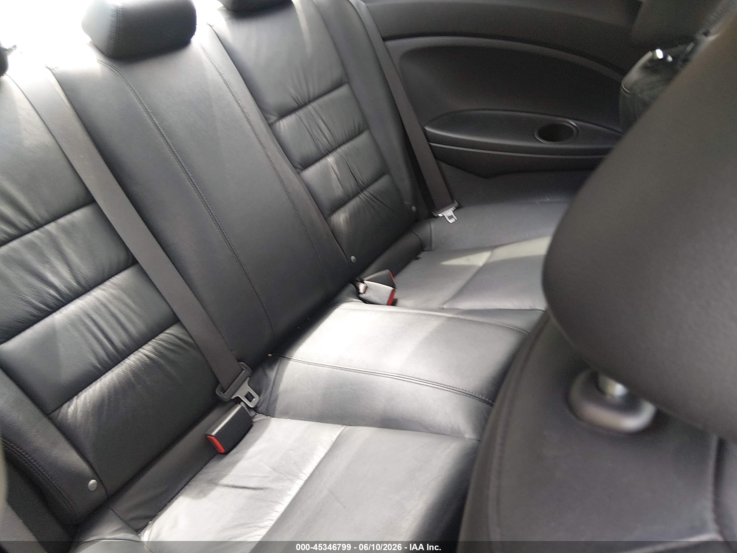 2009 Honda Accord 2.4 Ex-l Black vin: 1HGCS128X9A001780