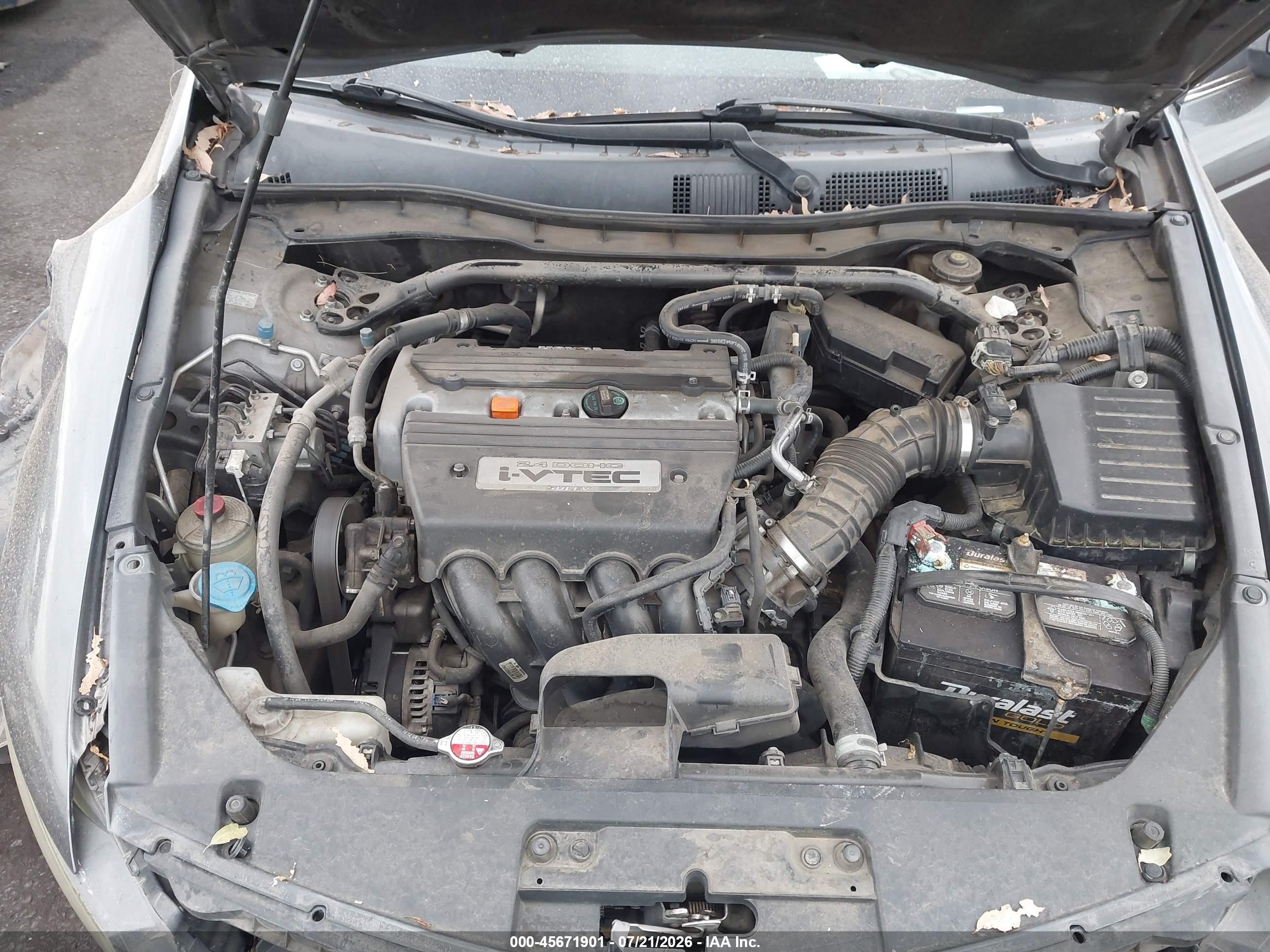 2009 Honda Accord 2.4 Ex-l Gray vin: 1HGCS128X9A021169