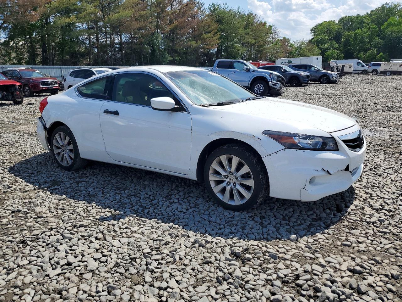 2012 Honda Accord Lx White vin: 1HGCS1A34CA017017
