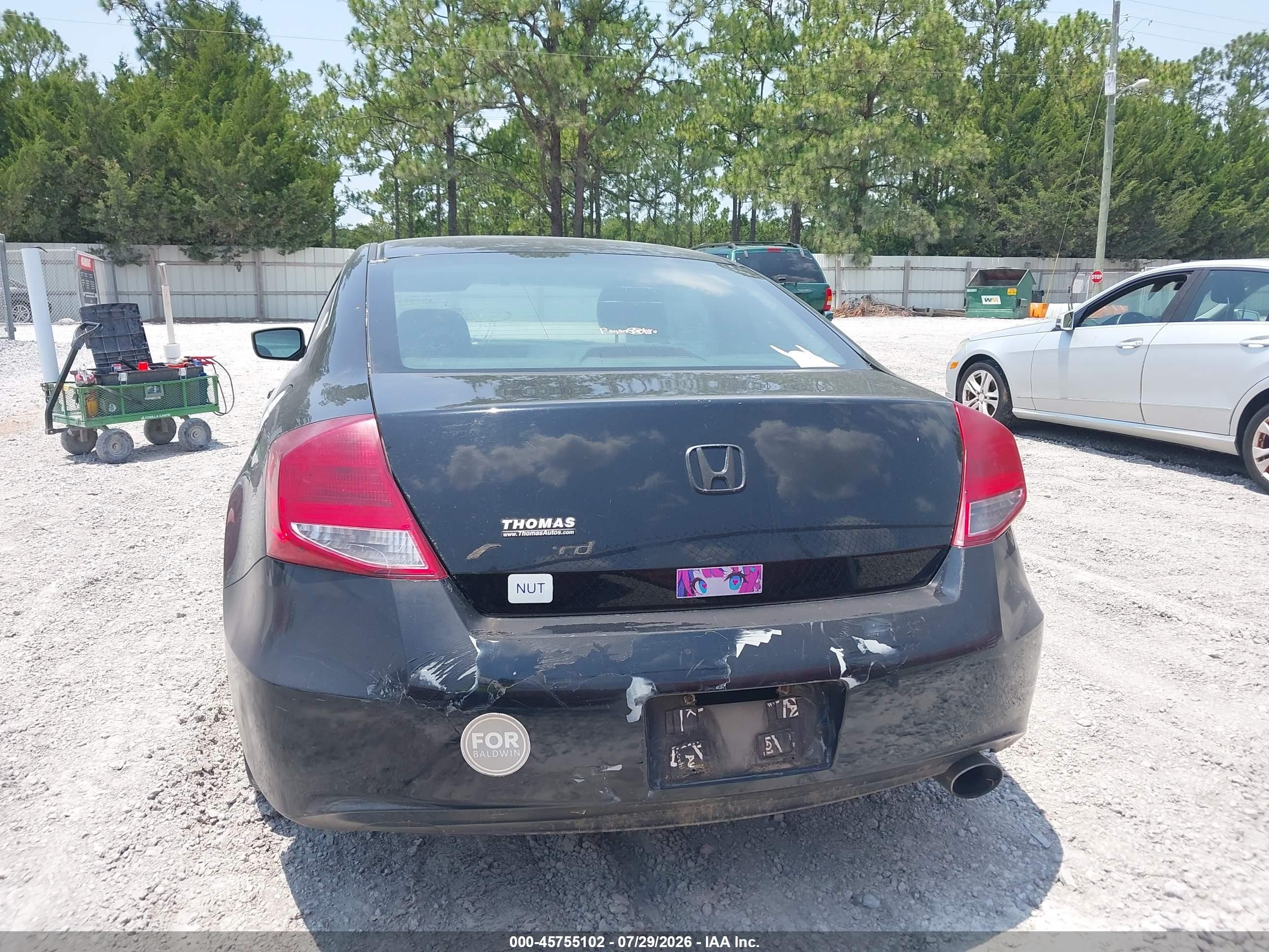 2011 Honda Accord 2.4 Lx-s Black vin: 1HGCS1A36BA007717