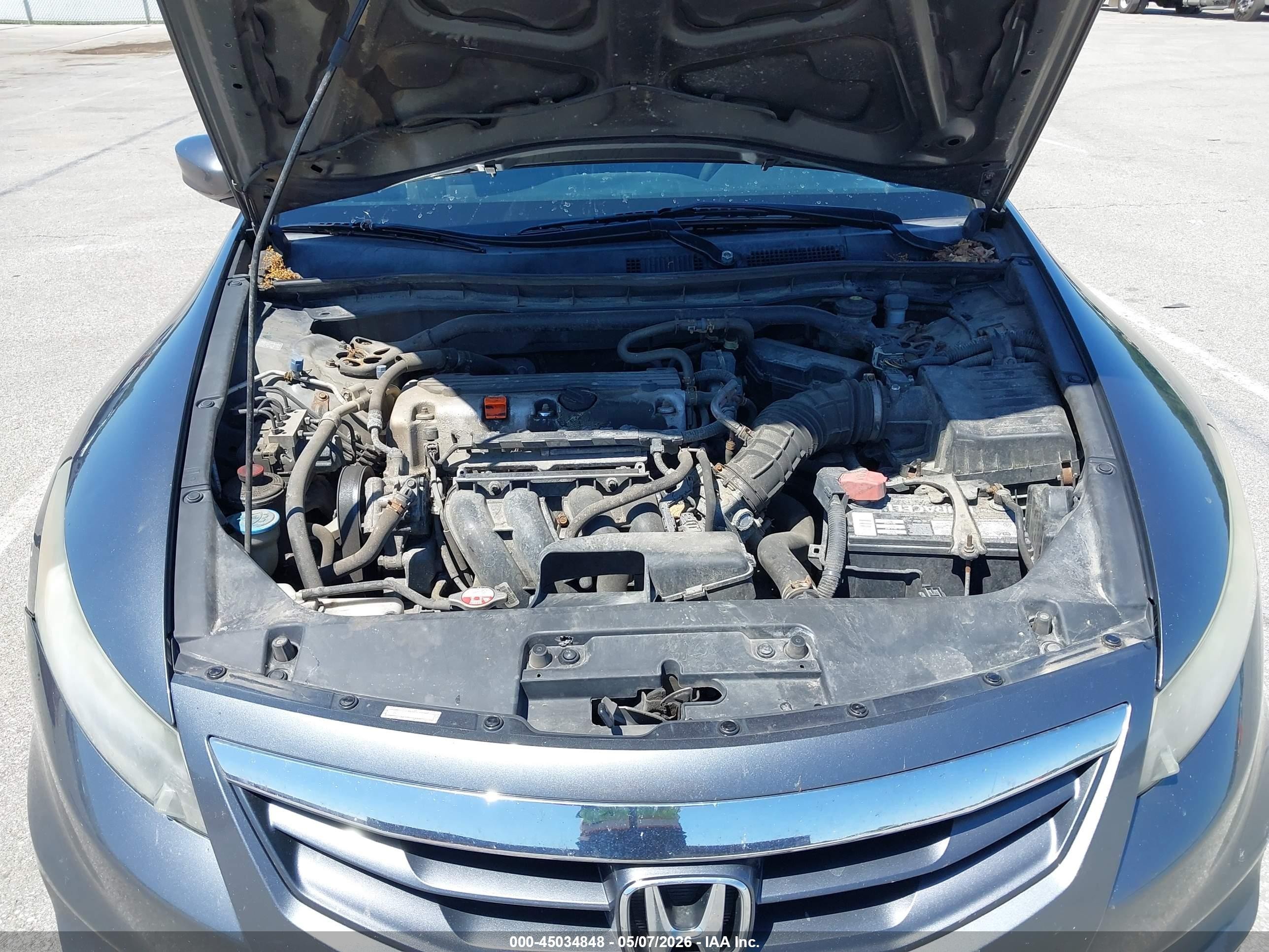 2012 Honda Accord 2.4 Ex Gray vin: 1HGCS1A70CA006664