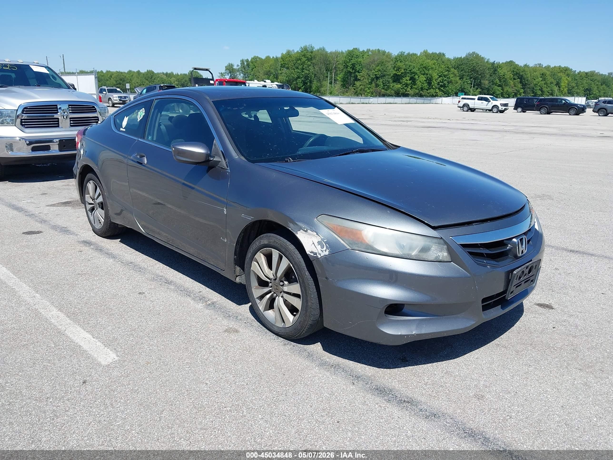 2012 Honda Accord 2.4 Ex Gray vin: 1HGCS1A70CA006664