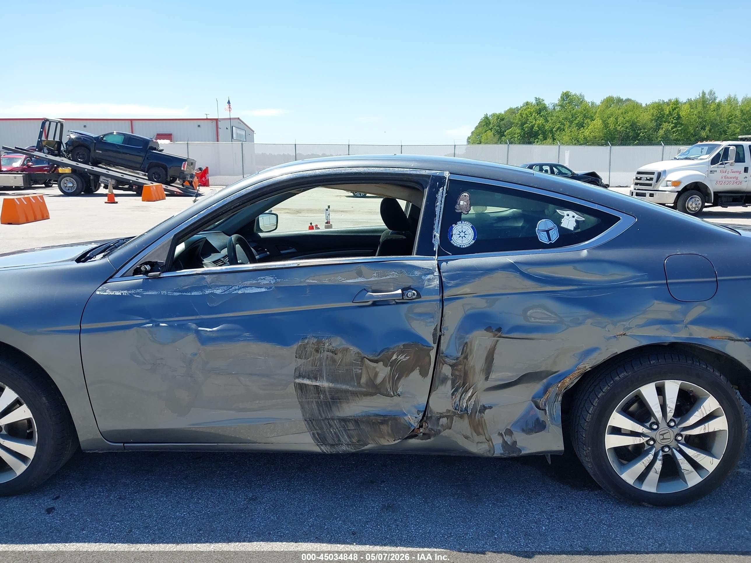 2012 Honda Accord 2.4 Ex Gray vin: 1HGCS1A70CA006664
