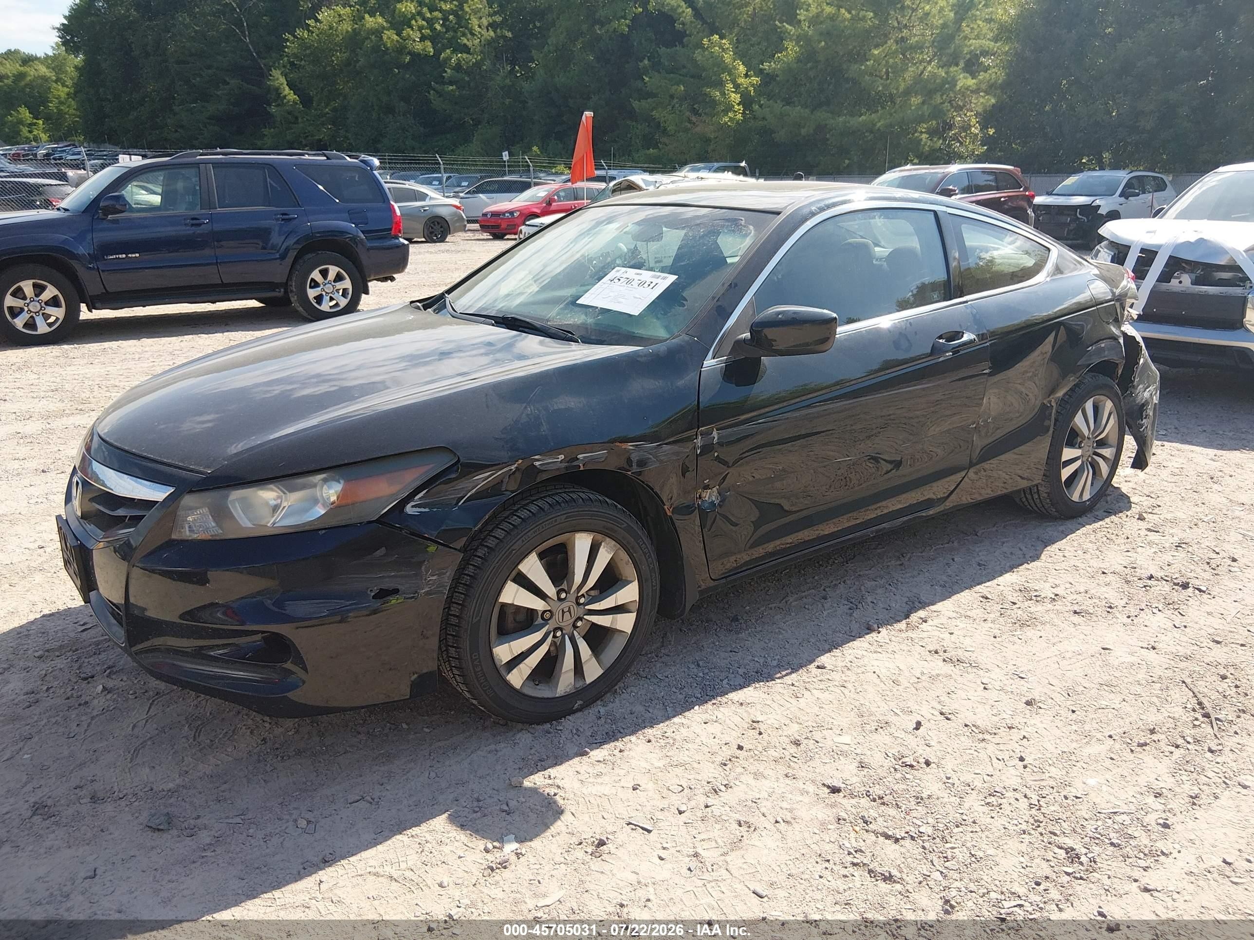 2012 Honda Accord 2.4 Ex Black vin: 1HGCS1A70CA010830