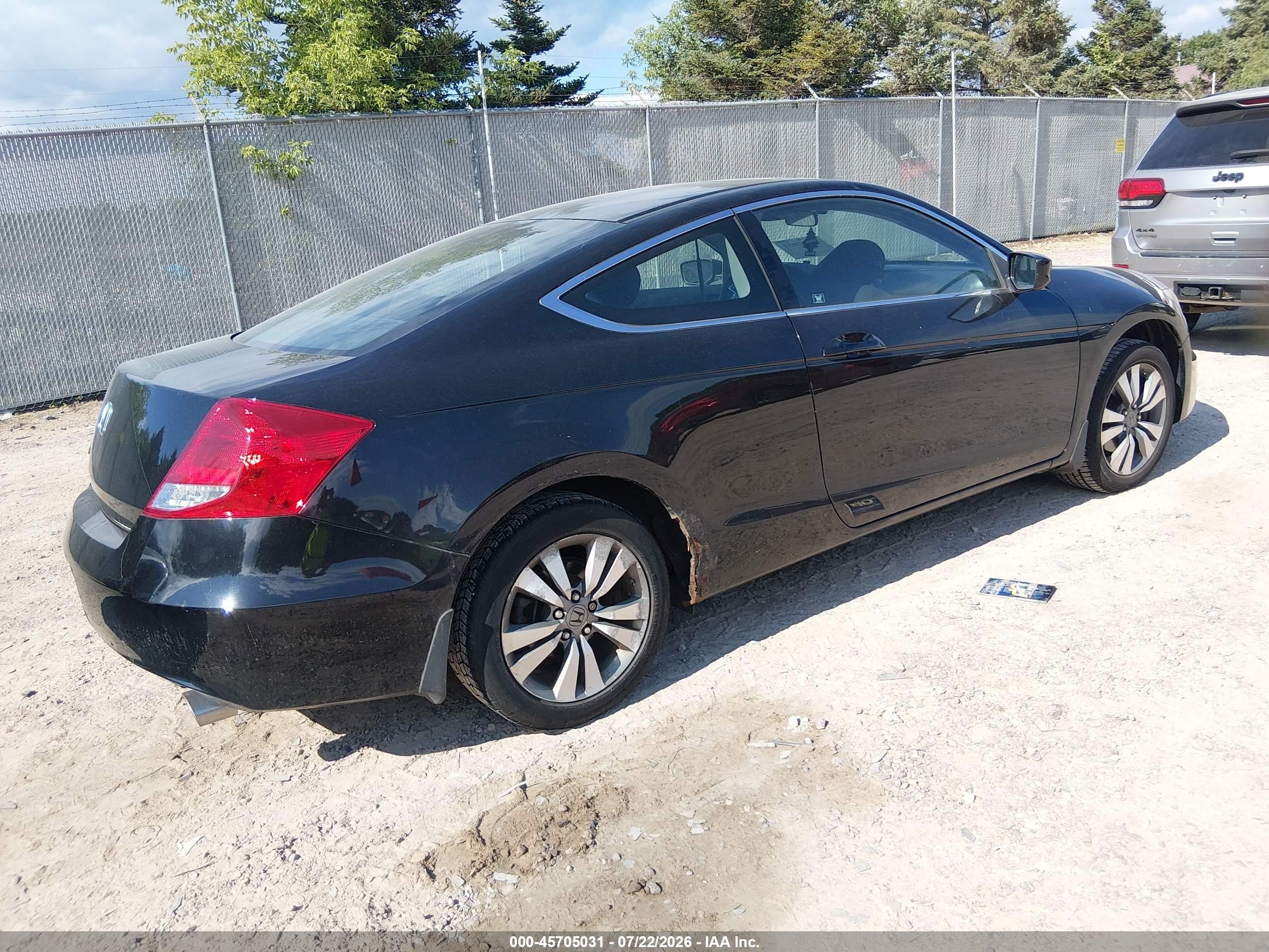 2012 Honda Accord 2.4 Ex Black vin: 1HGCS1A70CA010830