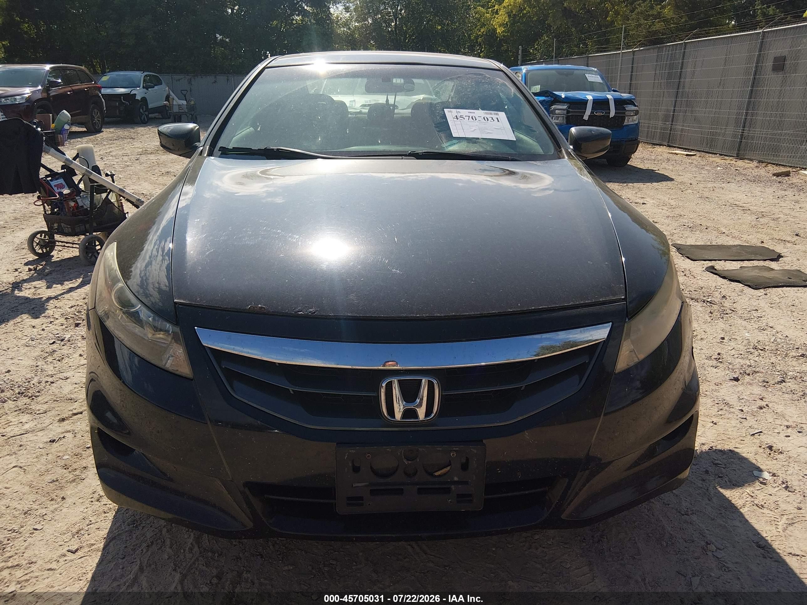 2012 Honda Accord 2.4 Ex Black vin: 1HGCS1A70CA010830