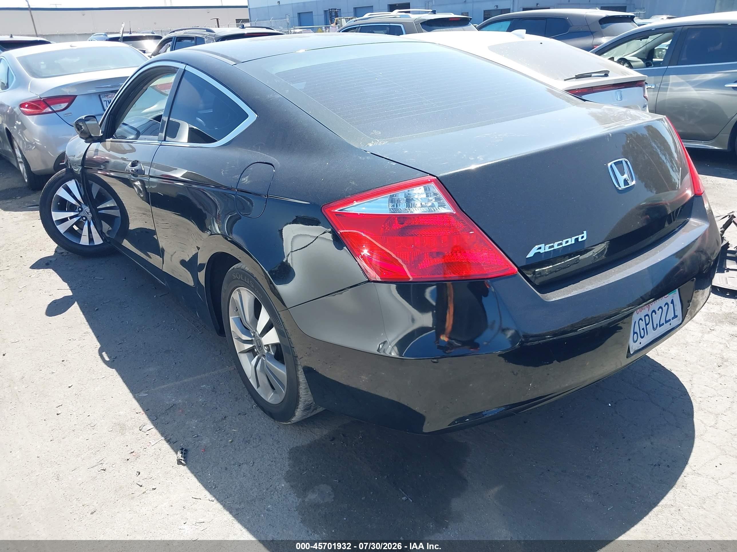 2010 Honda Accord 2.4 Lx-s Black vin: 1HGCS1B30AA007788