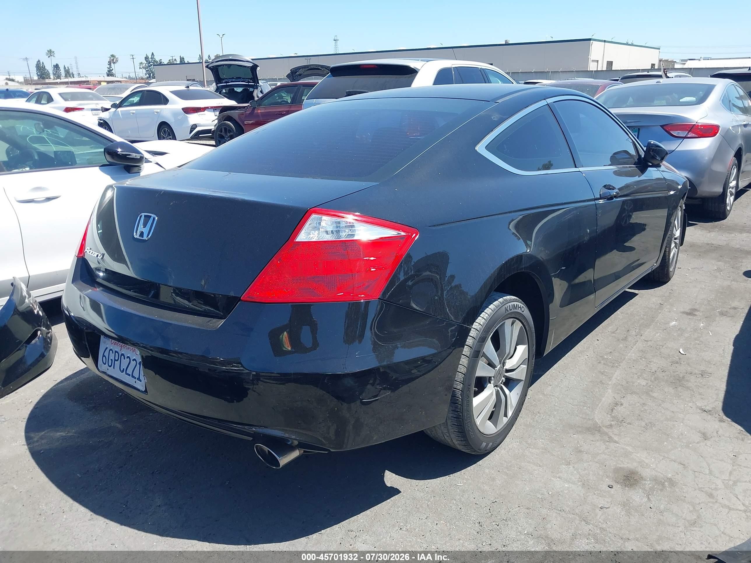 2010 Honda Accord 2.4 Lx-s Black vin: 1HGCS1B30AA007788