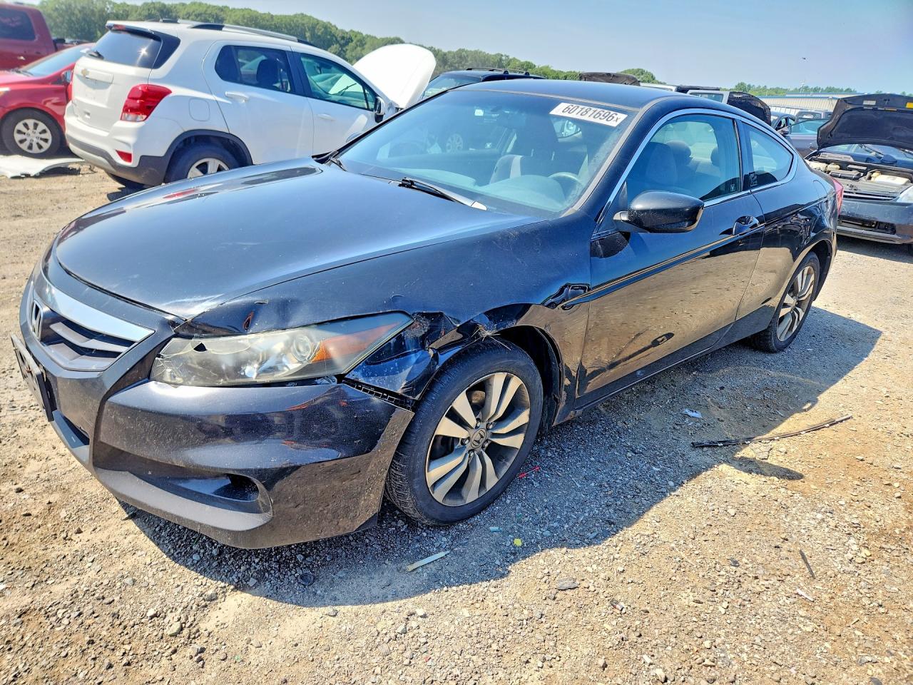 2012 Honda Accord Lx Black vin: 1HGCS1B30CA004098