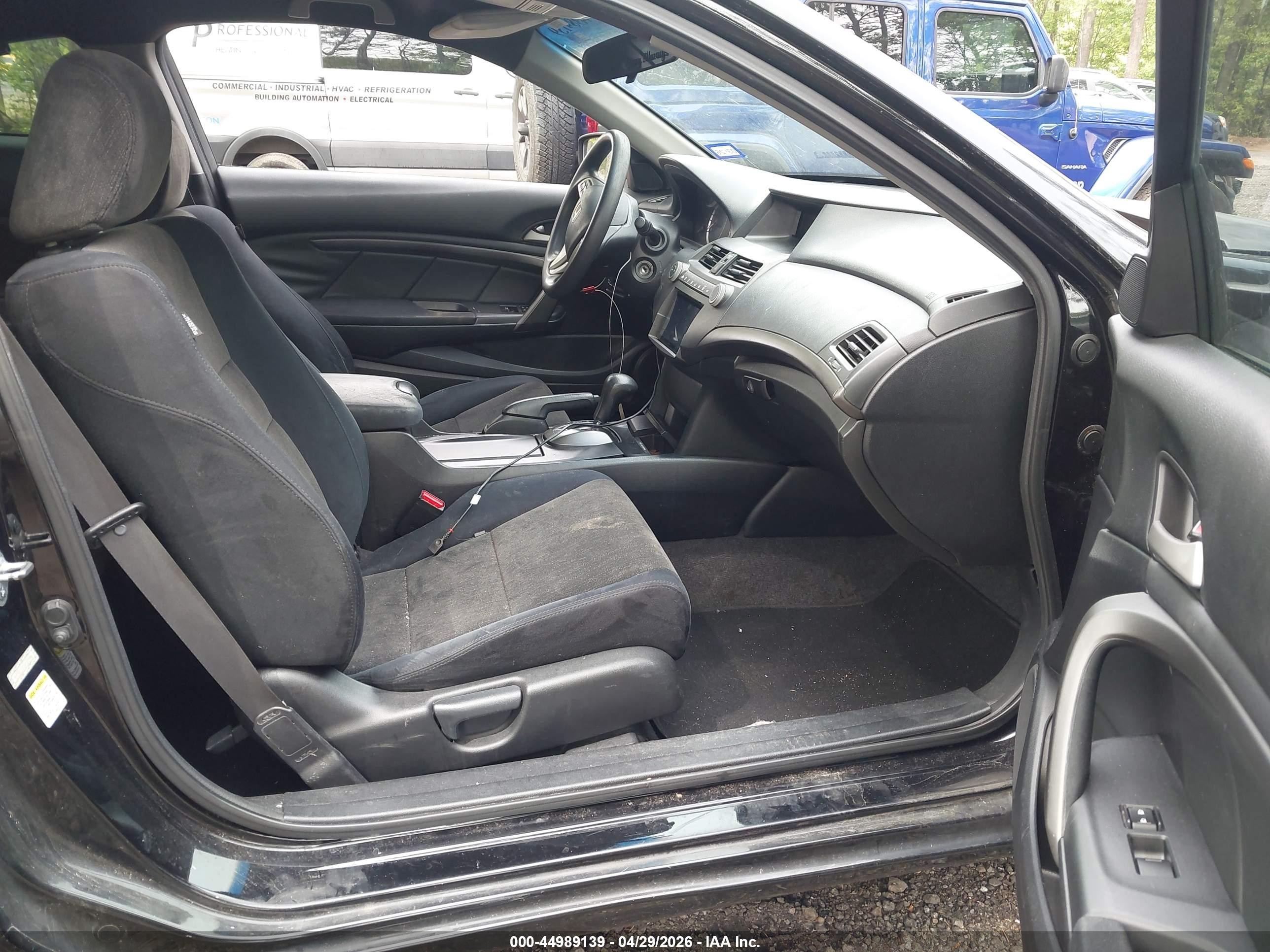 2010 Honda Accord 2.4 Lx-s Black vin: 1HGCS1B31AA020906