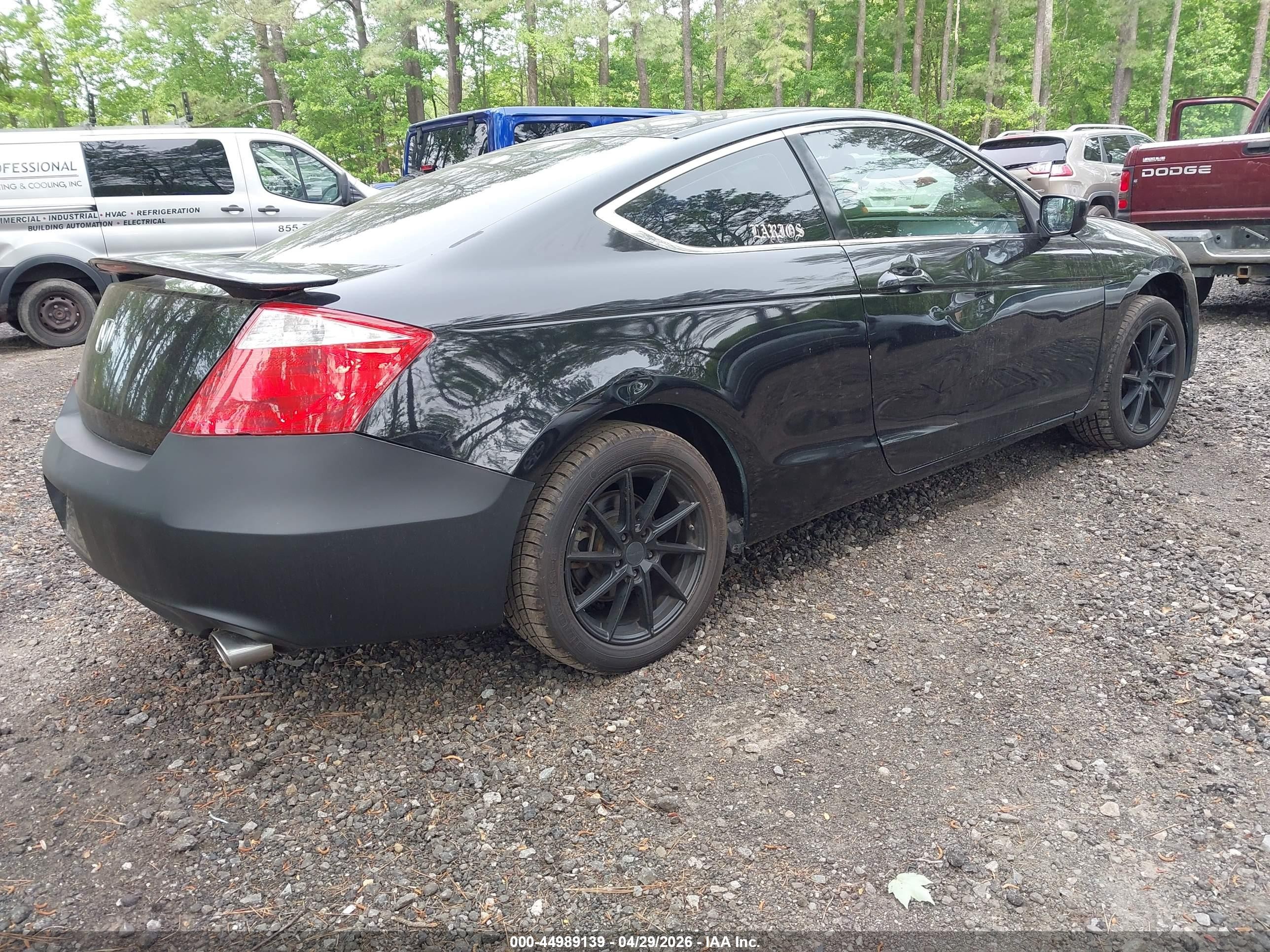 2010 Honda Accord 2.4 Lx-s Black vin: 1HGCS1B31AA020906