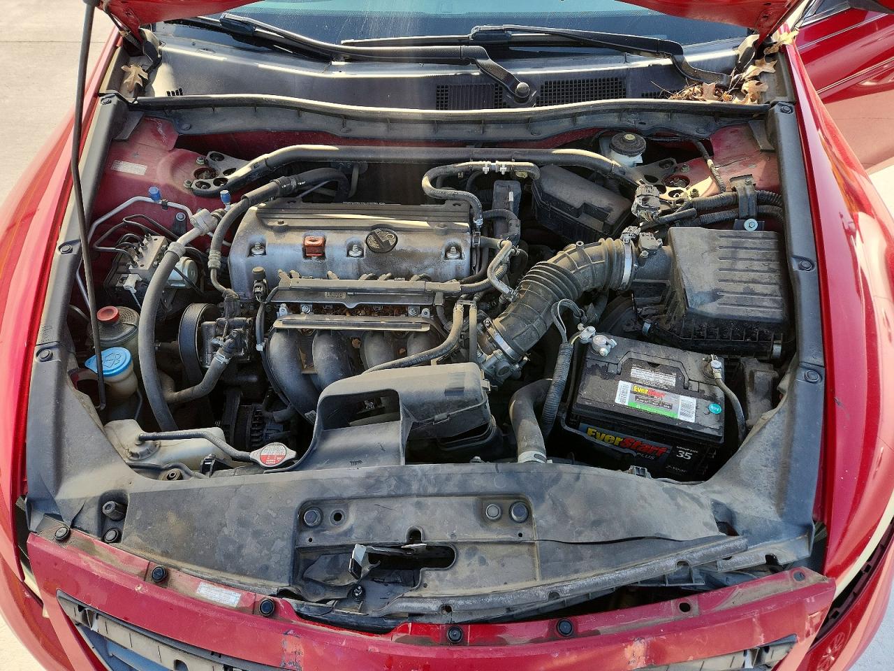 2011 Honda Accord Lx-s Red vin: 1HGCS1B32BA012038