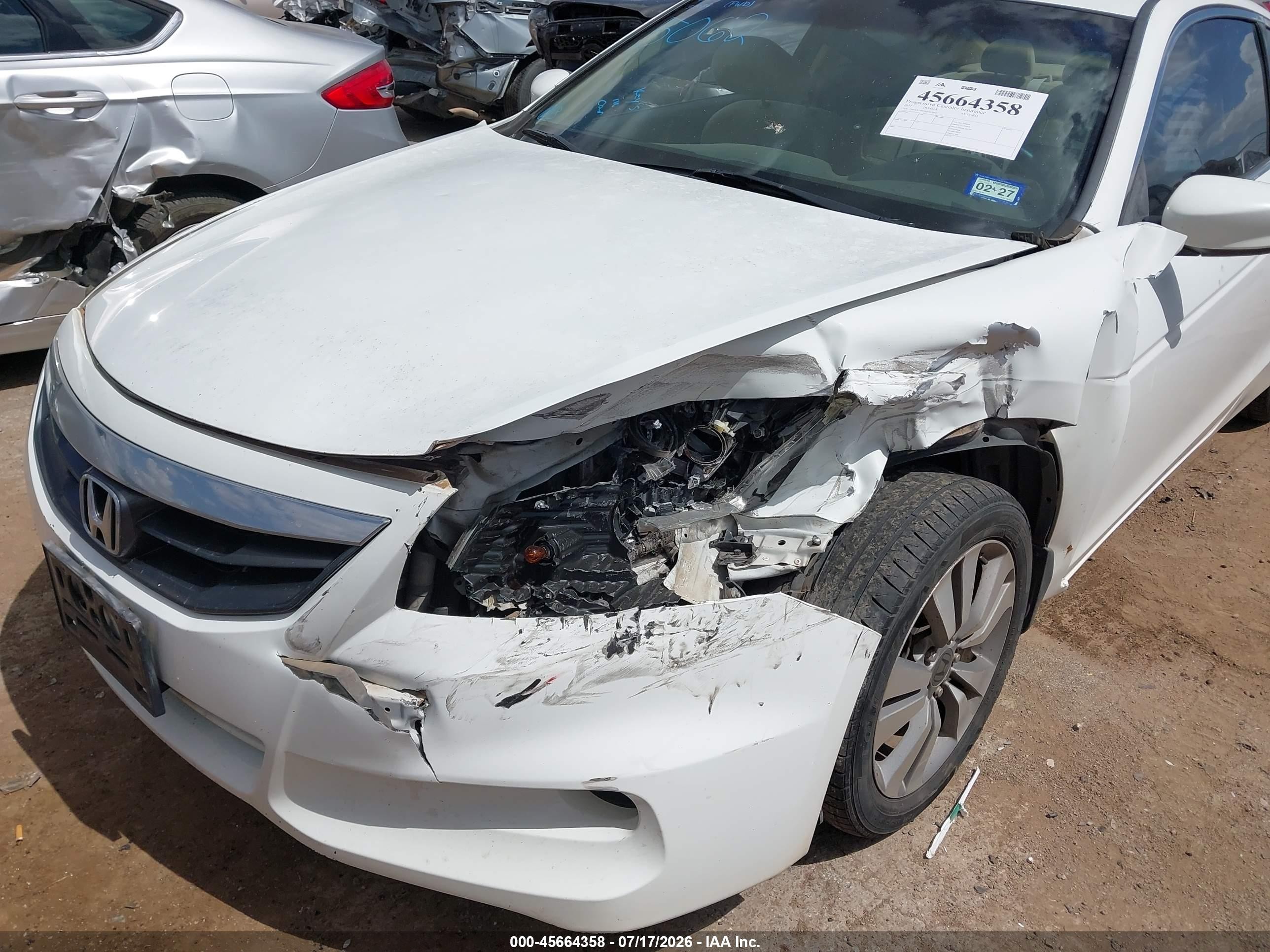 2011 Honda Accord 2.4 Lx-s White vin: 1HGCS1B33BA015062
