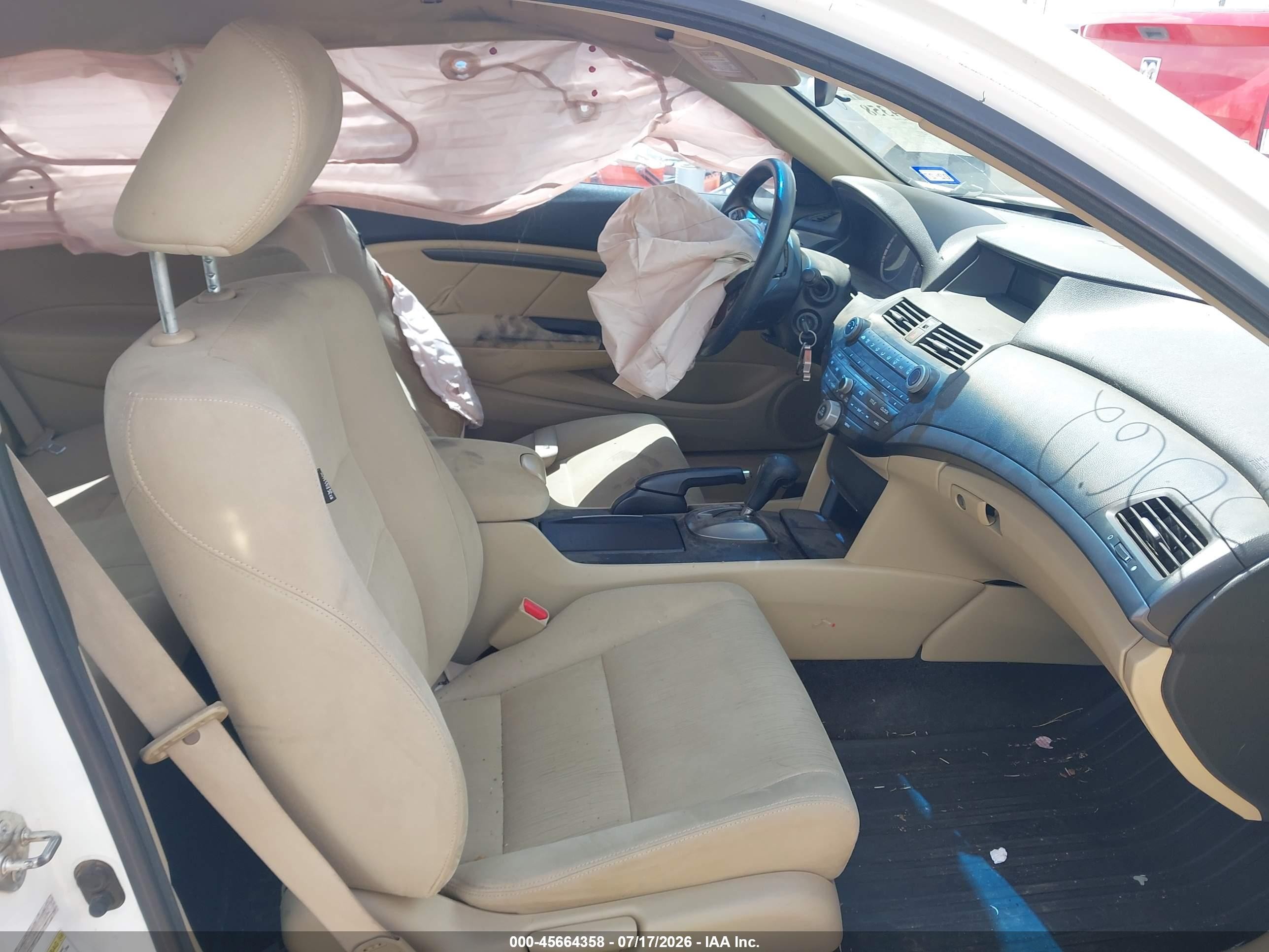 2011 Honda Accord 2.4 Lx-s White vin: 1HGCS1B33BA015062