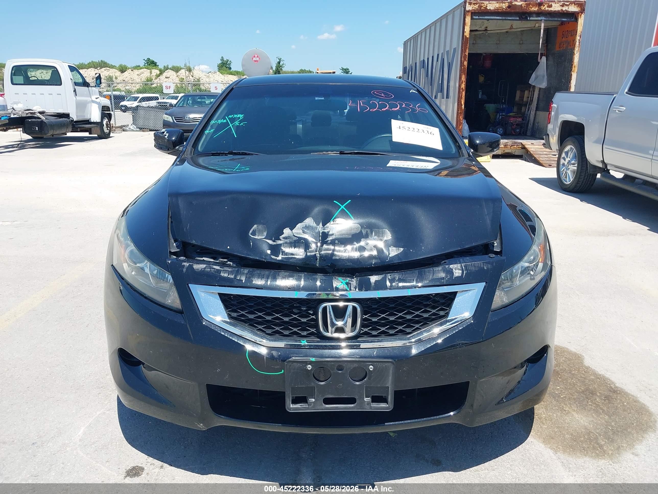 2010 Honda Accord 2.4 Lx-s Black vin: 1HGCS1B34AA002433
