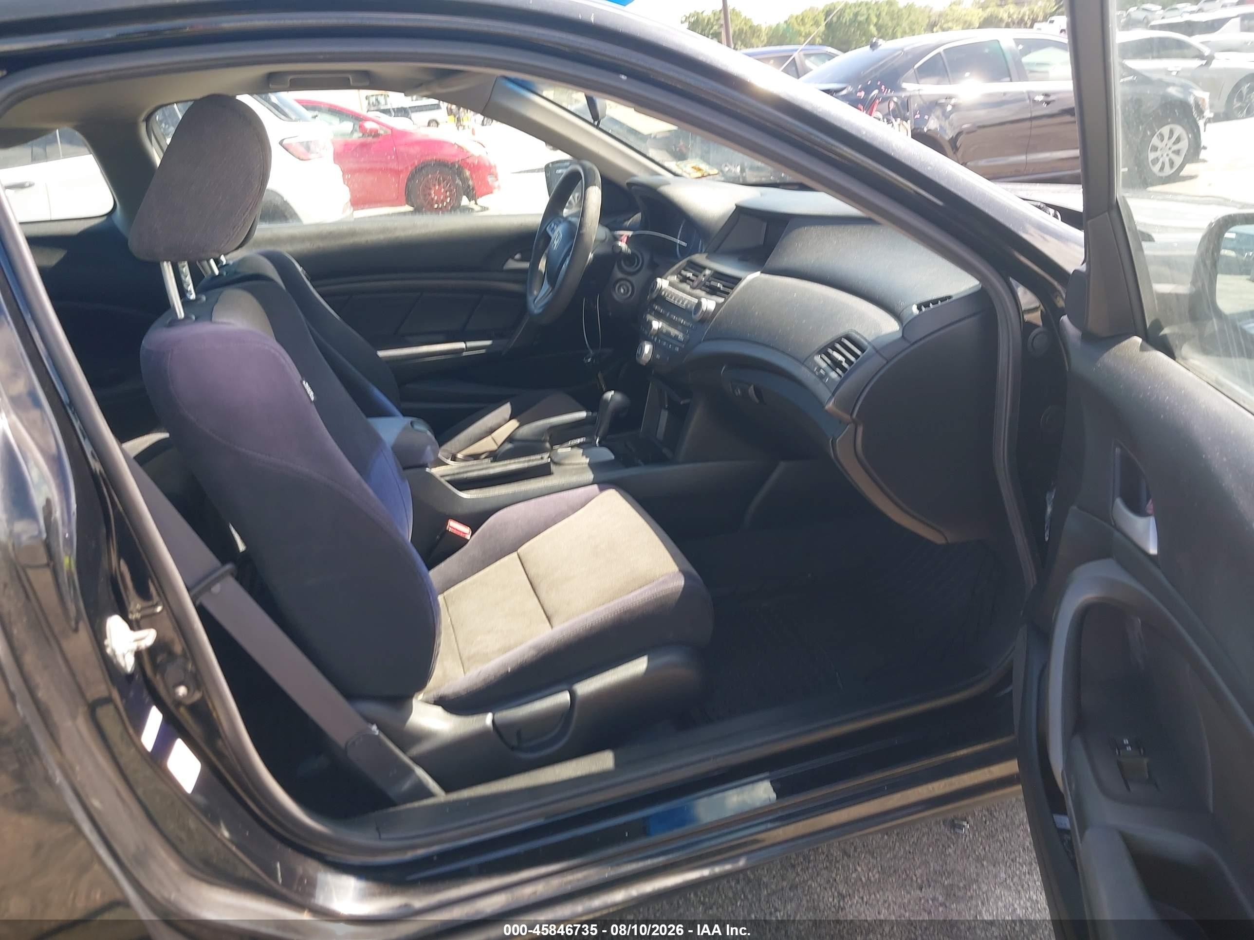 2010 Honda Accord 2.4 Lx-s Black vin: 1HGCS1B35AA014378