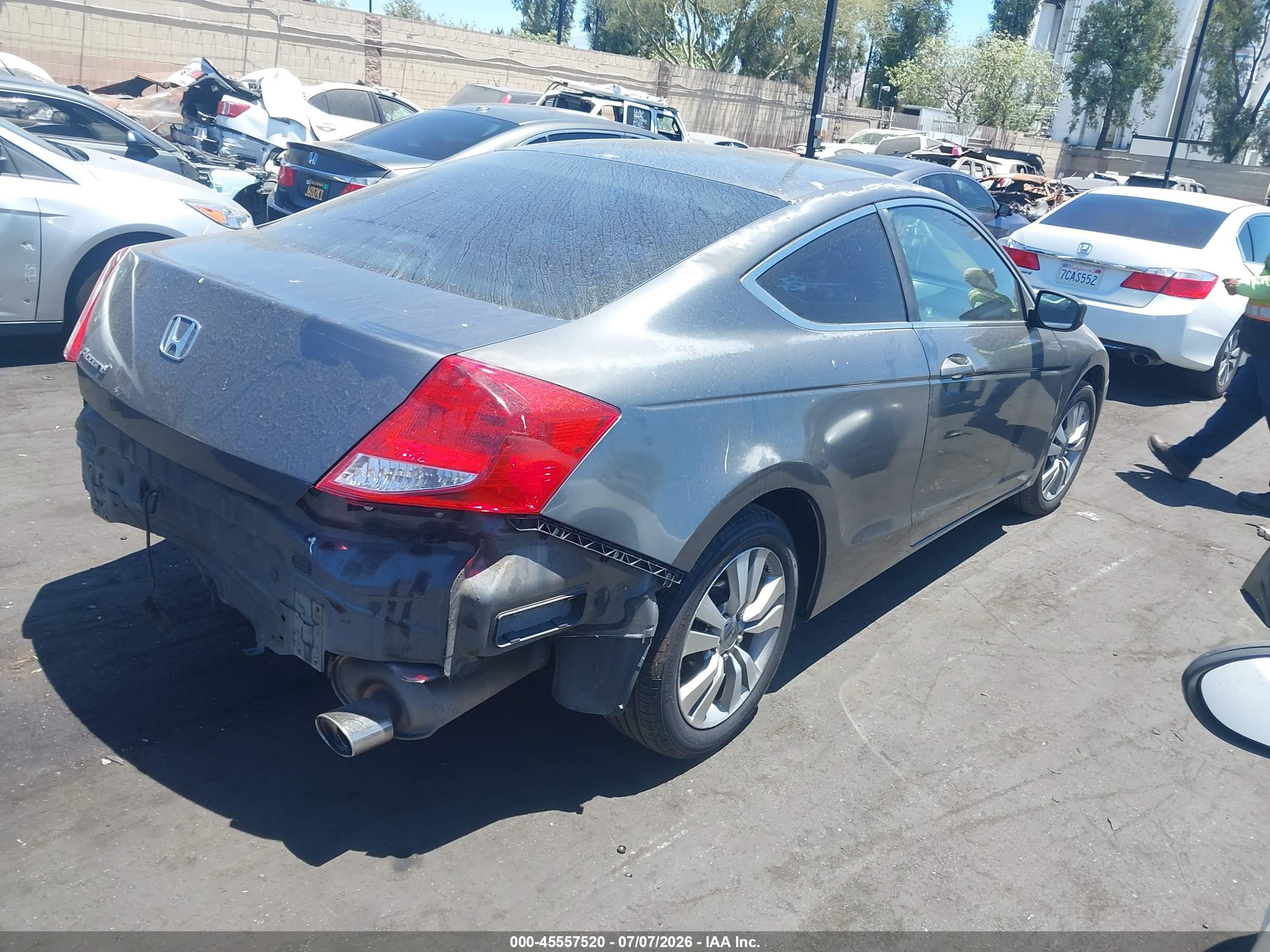 2011 Honda Accord 2.4 Lx-s Gray vin: 1HGCS1B35BA008565