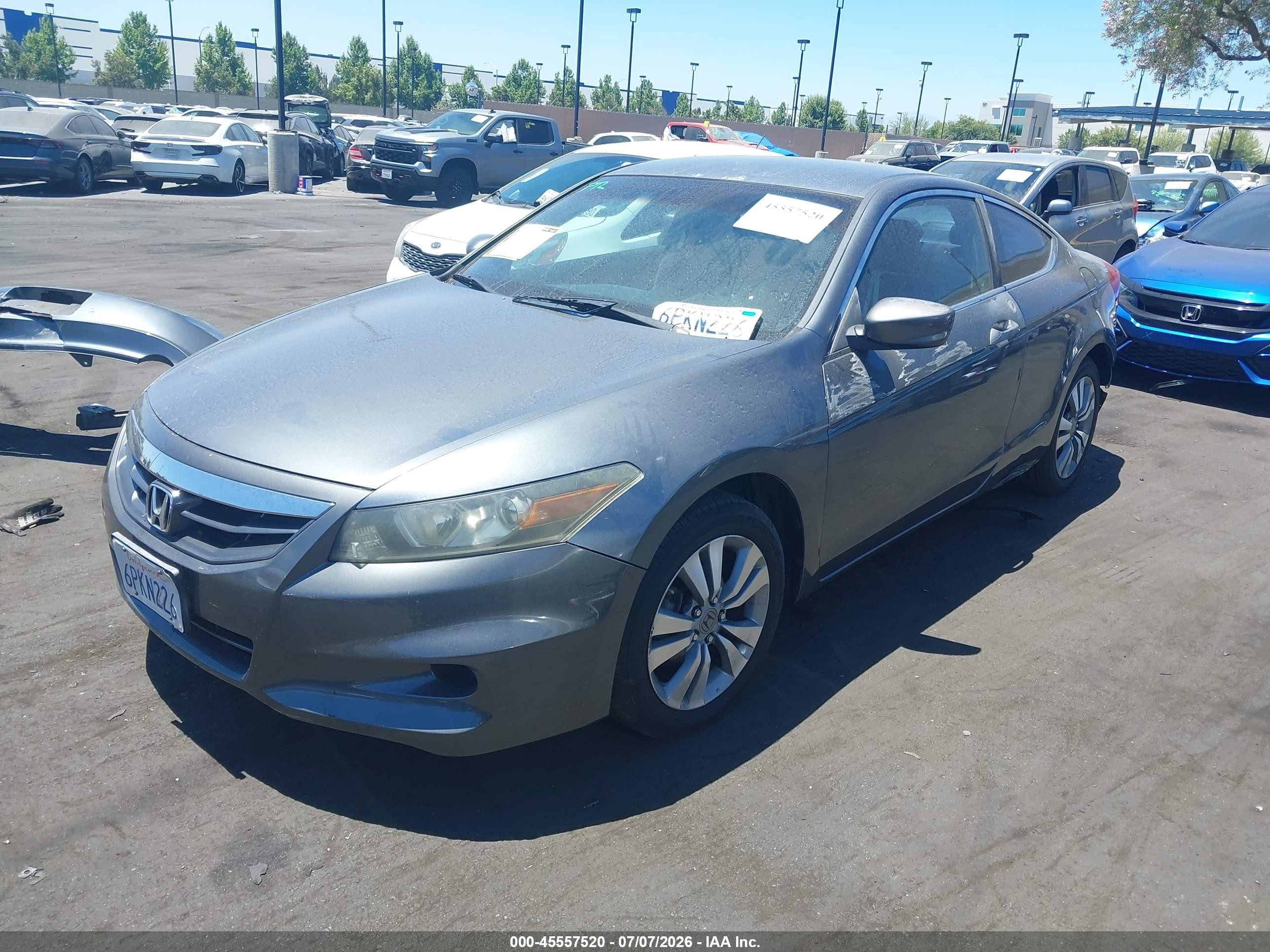 2011 Honda Accord 2.4 Lx-s Gray vin: 1HGCS1B35BA008565