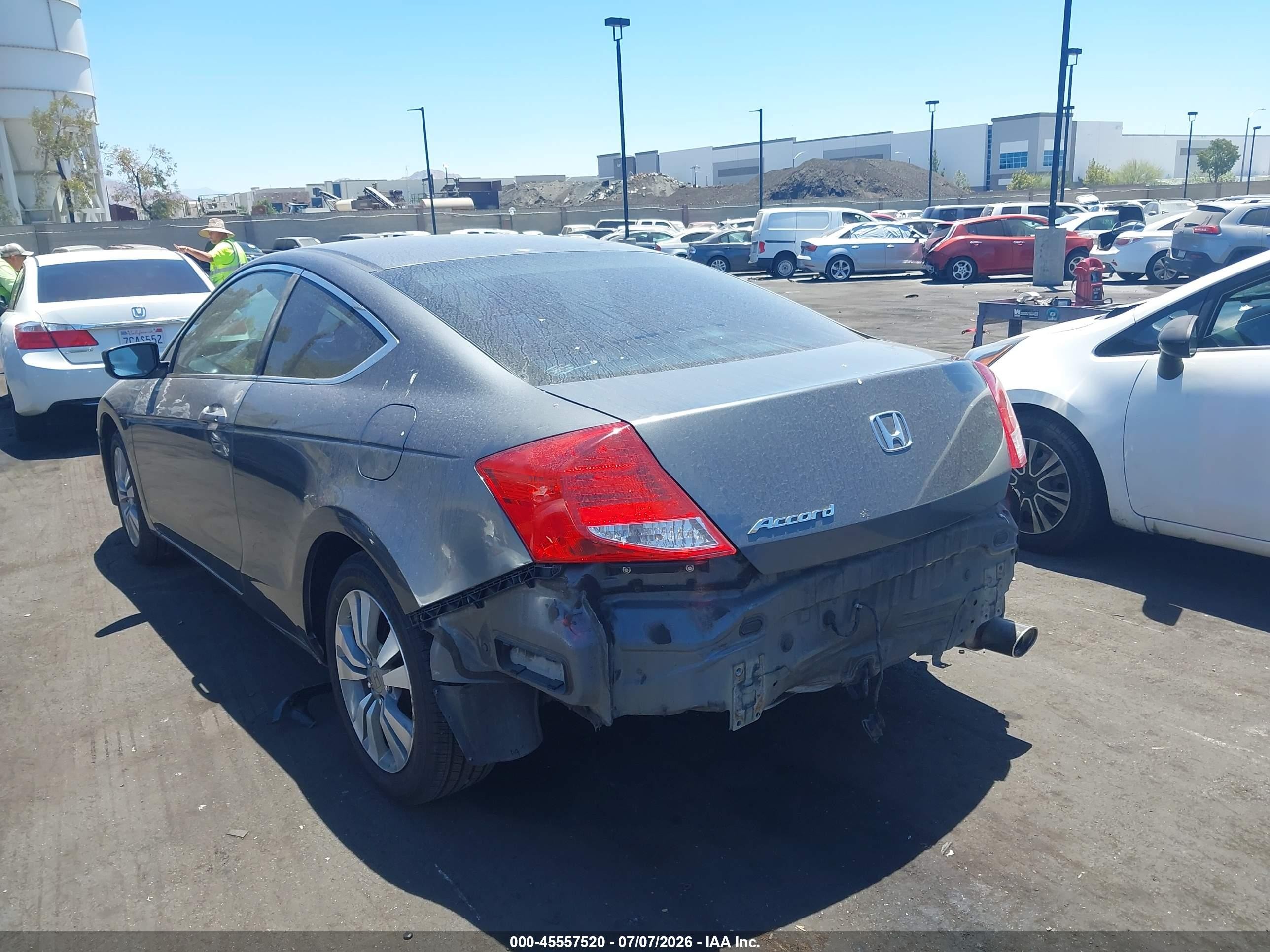 2011 Honda Accord 2.4 Lx-s Gray vin: 1HGCS1B35BA008565
