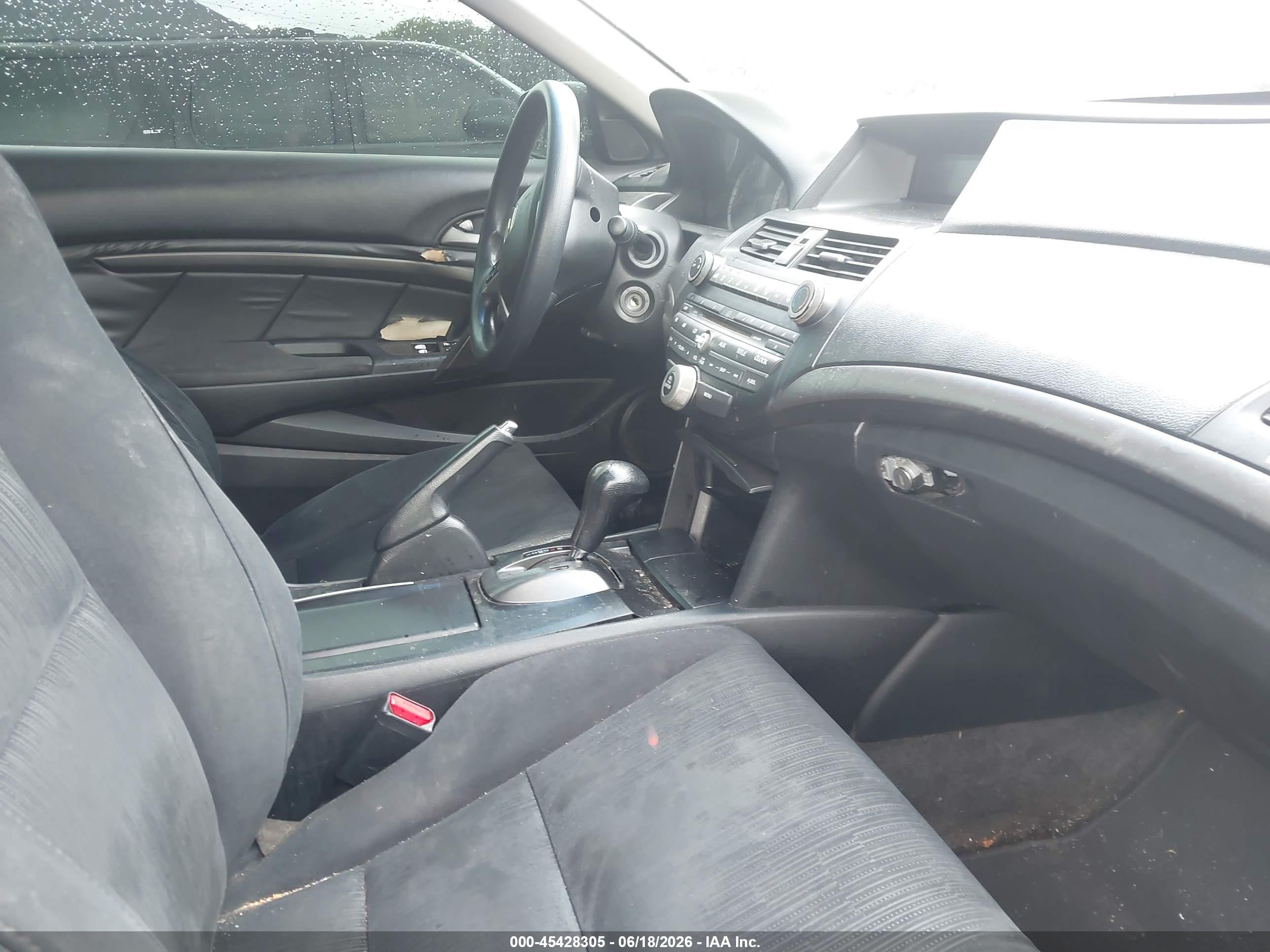2011 Honda Accord 2.4 Lx-s Black vin: 1HGCS1B35BA011191
