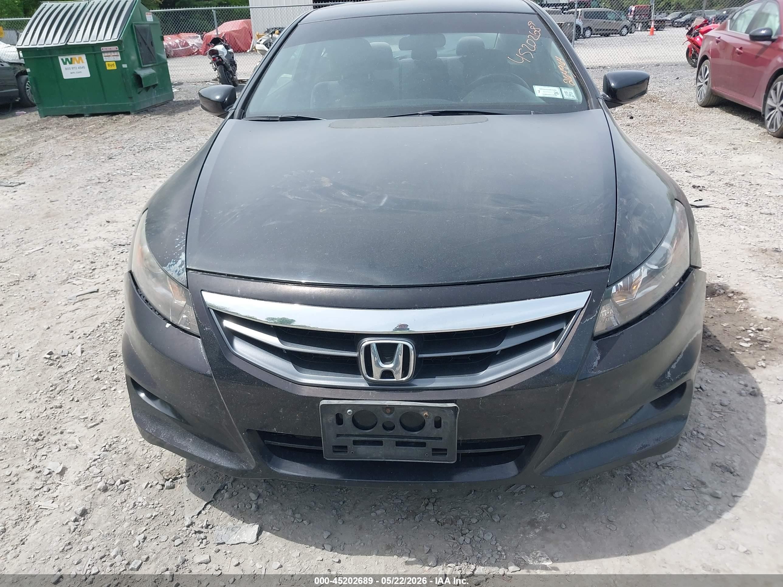 2012 Honda Accord 2.4 Lx-s Black vin: 1HGCS1B35CA002976