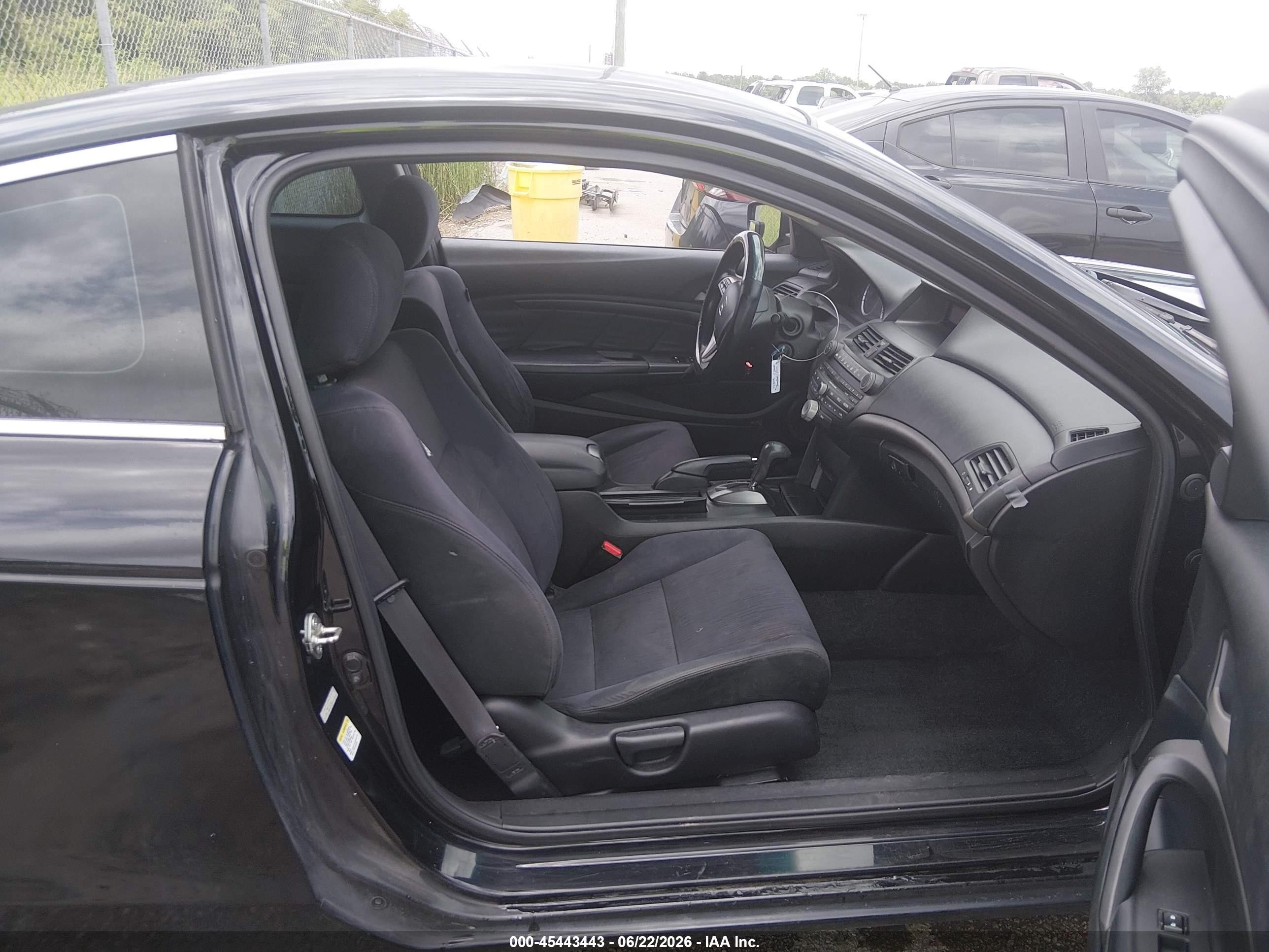 2012 Honda Accord 2.4 Lx-s Black vin: 1HGCS1B35CA017252